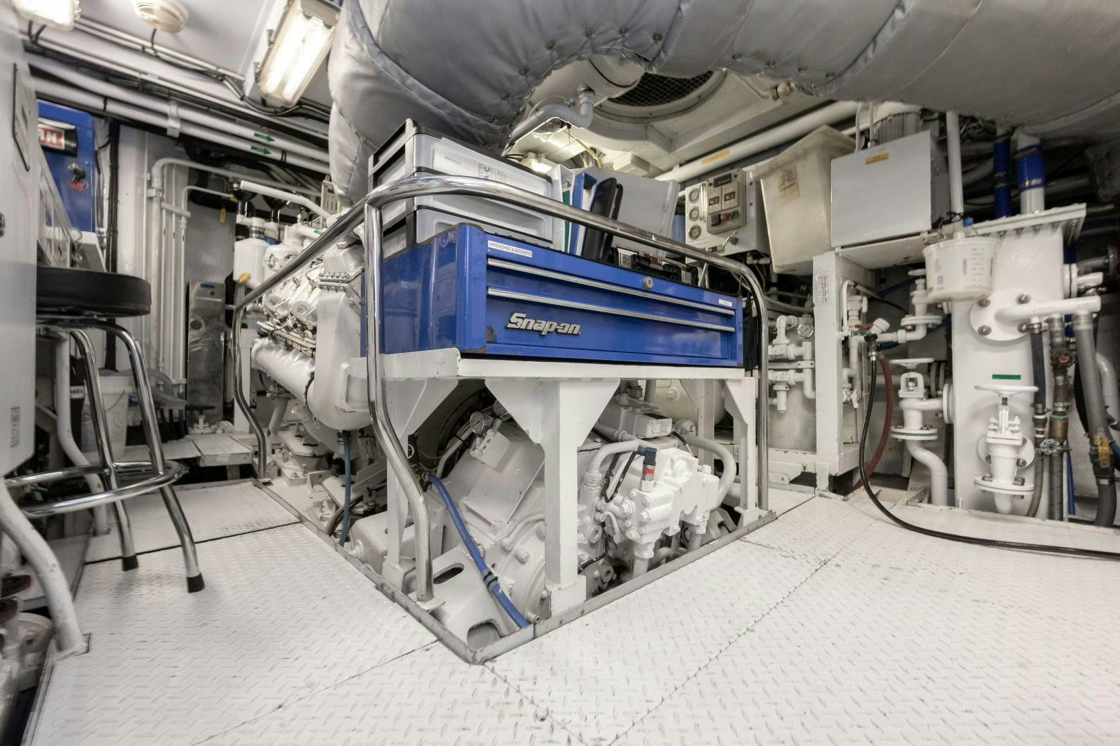 a machine with a blue case aboard CAPRICE Yacht for Sale