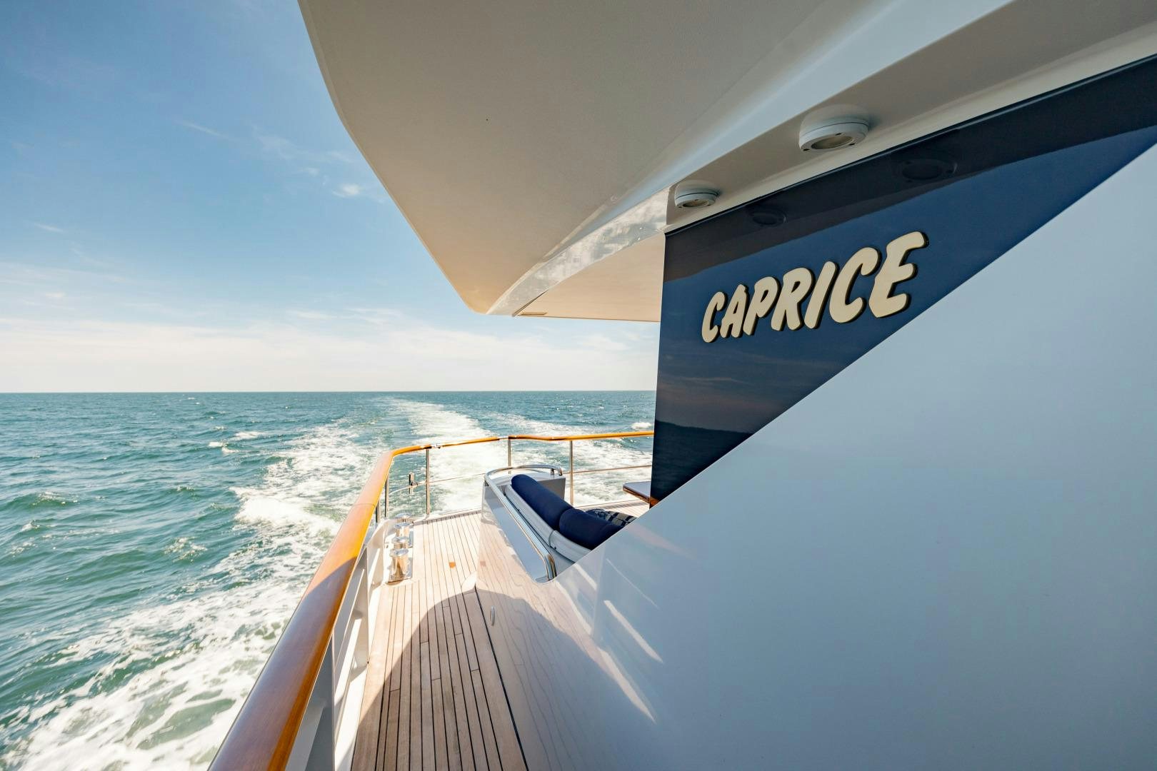 a boat on the water aboard CAPRICE Yacht for Sale
