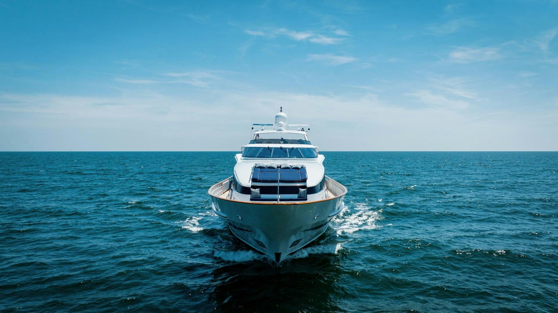 a boat on the water aboard CAPRICE Yacht for Sale