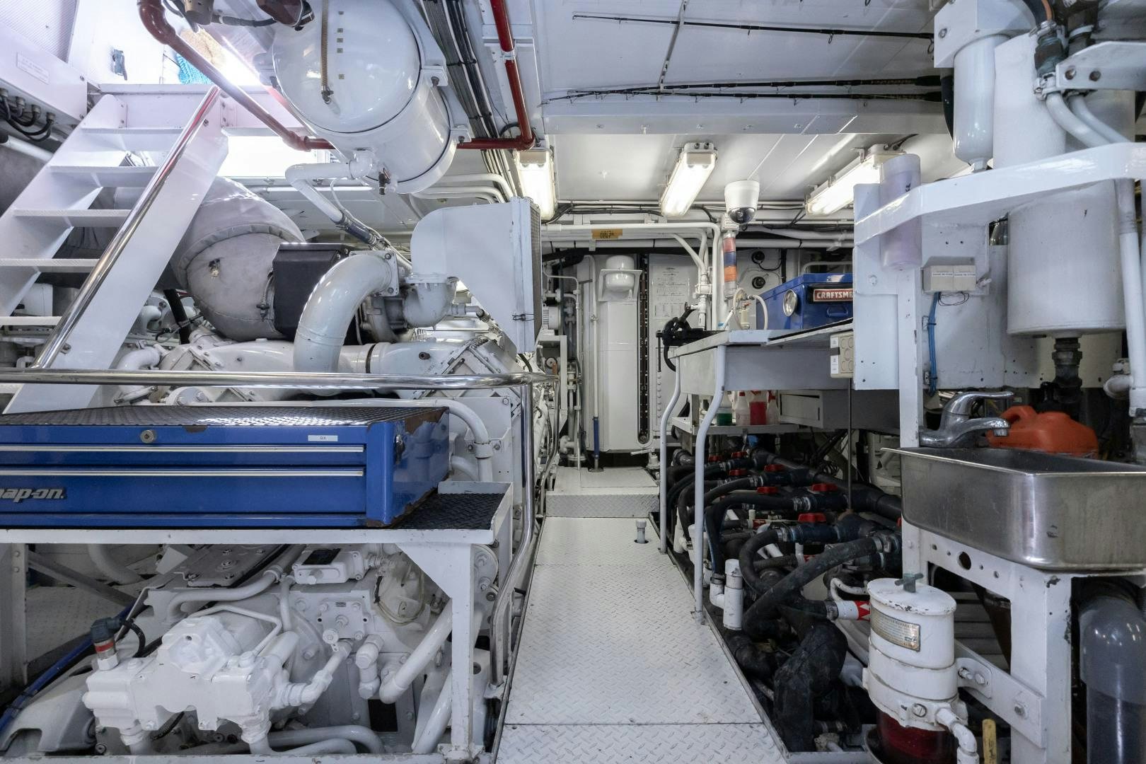 a room with machinery aboard CAPRICE Yacht for Sale