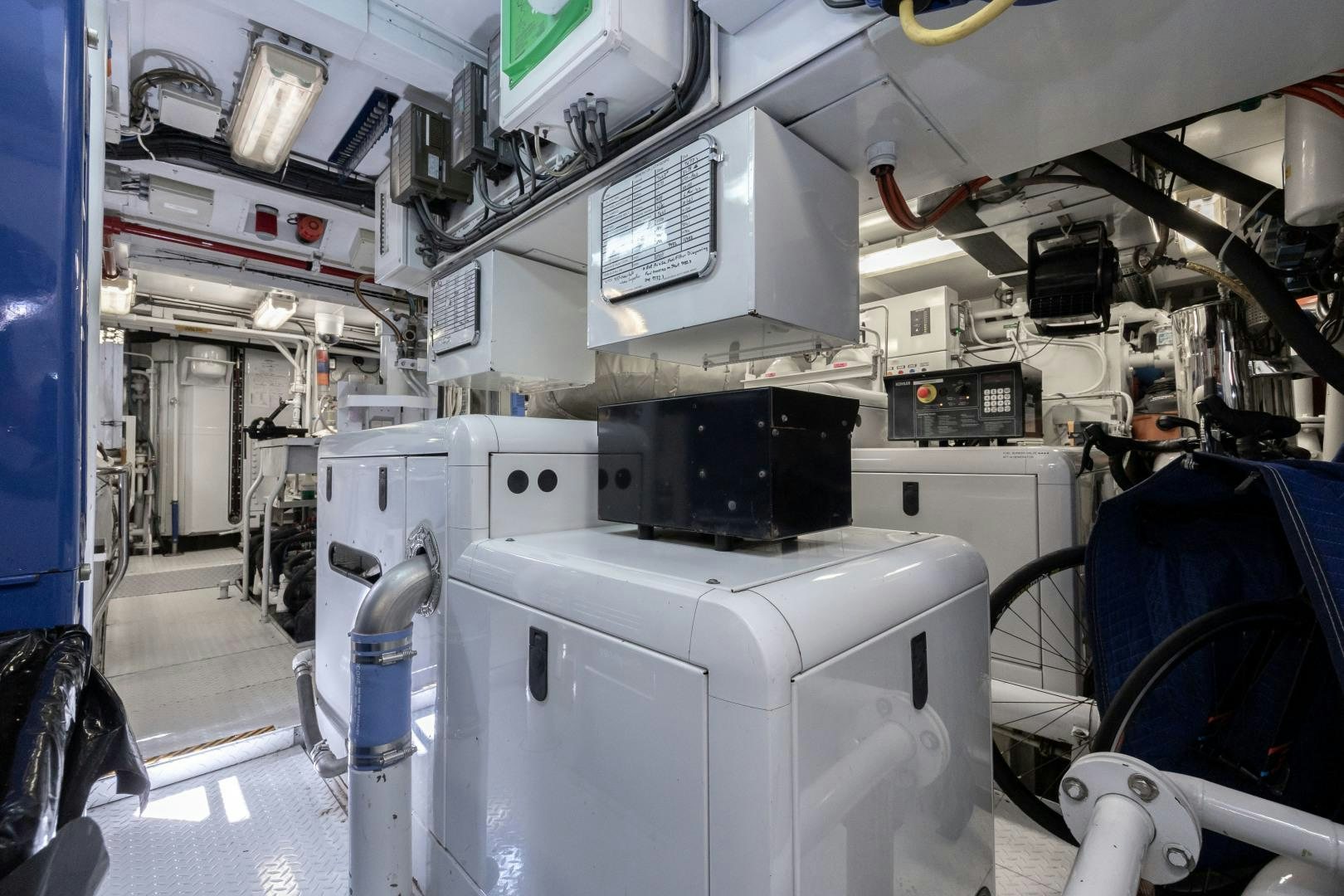 a room with machines and equipment aboard CAPRICE Yacht for Sale
