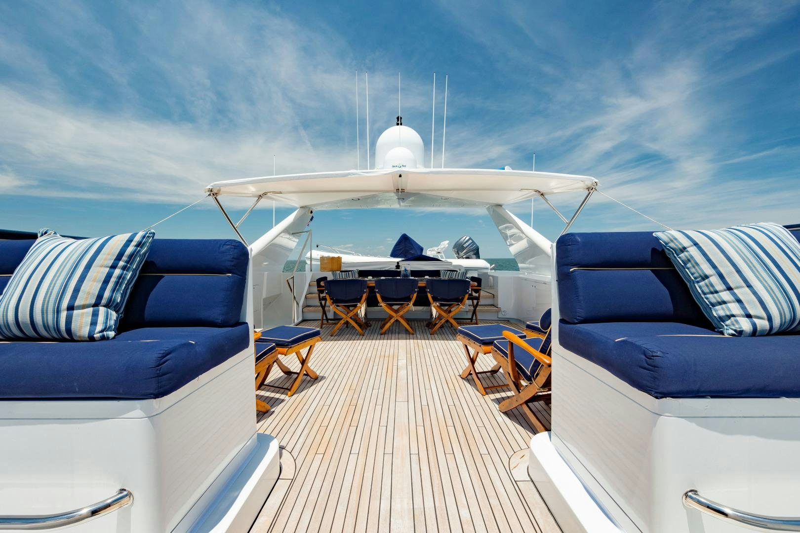 a plane on a runway aboard CAPRICE Yacht for Sale