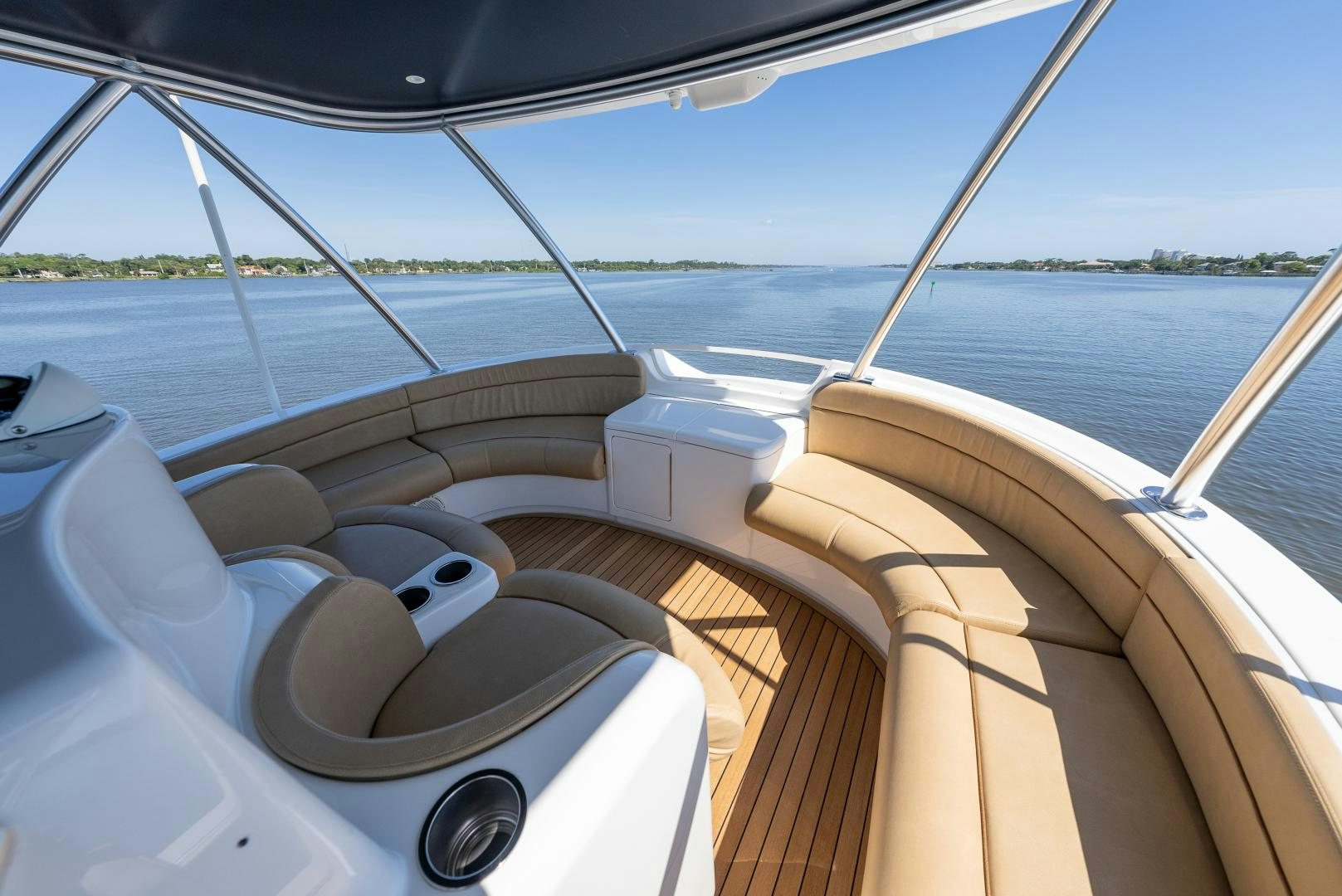 a boat with a steering wheel aboard SIR' REEL Yacht for Sale