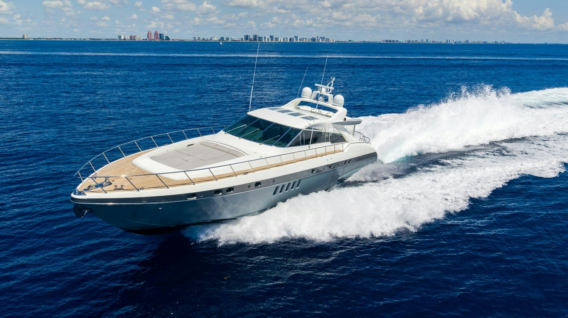 a boat on the water aboard IV GIOCARE Yacht for Sale