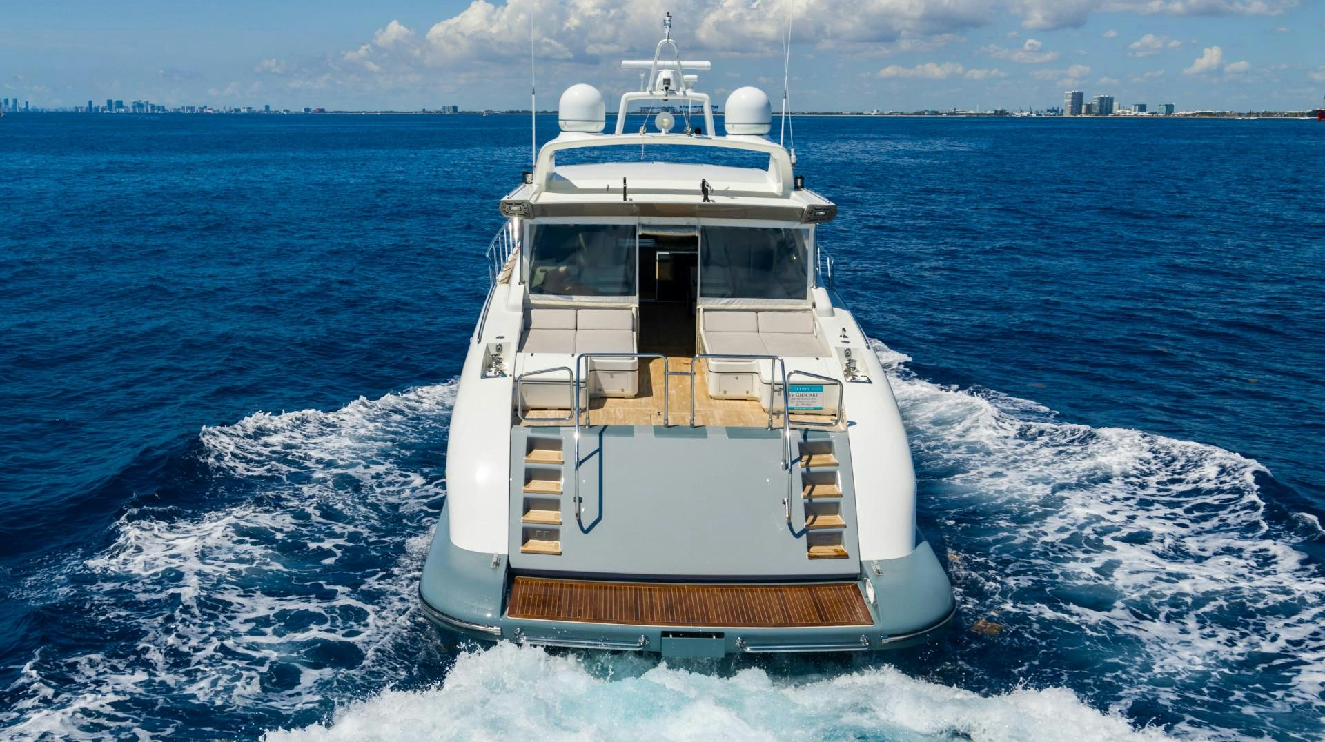 a boat on the water aboard IV GIOCARE Yacht for Sale