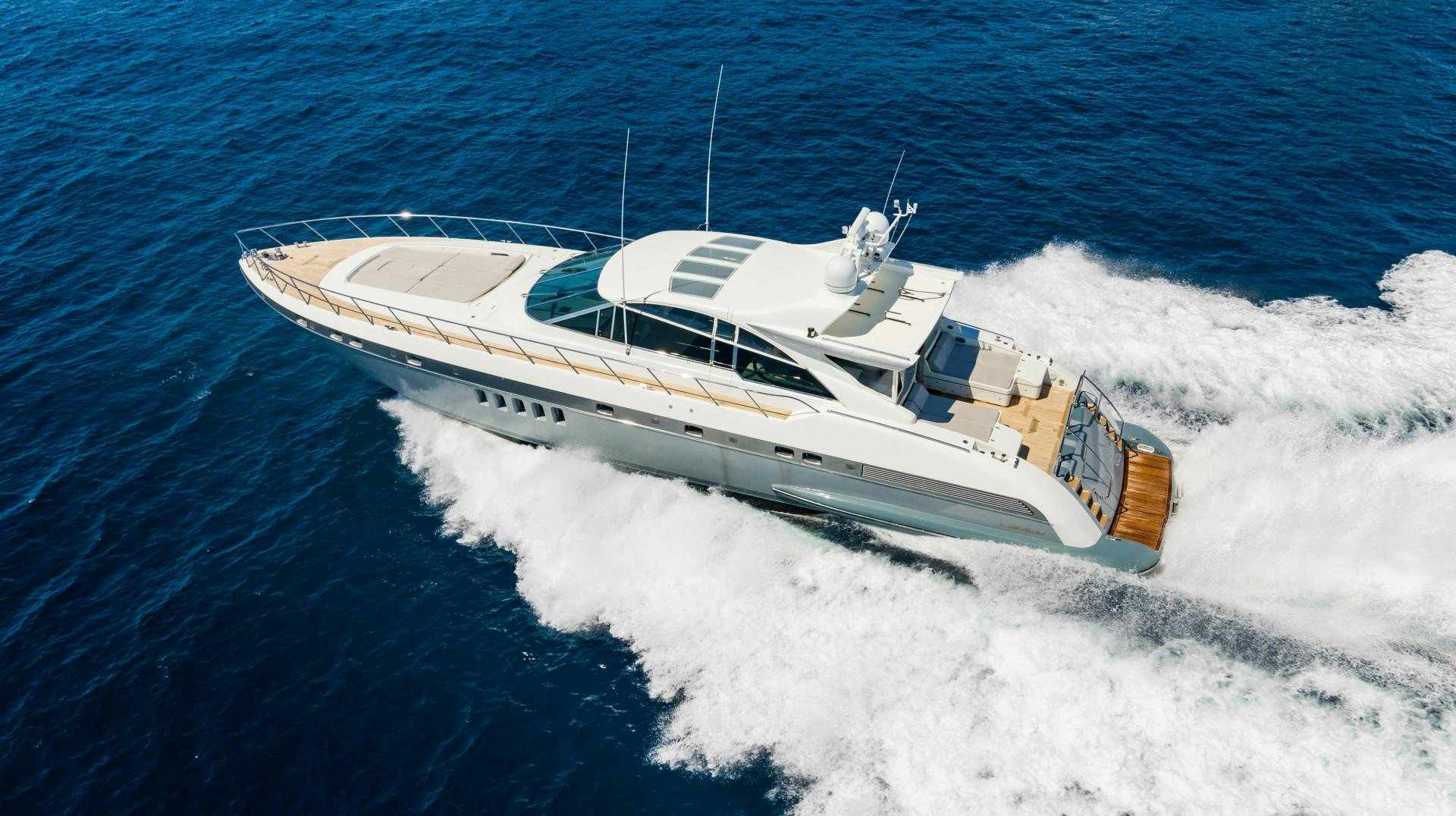 a boat on the water aboard IV GIOCARE Yacht for Sale