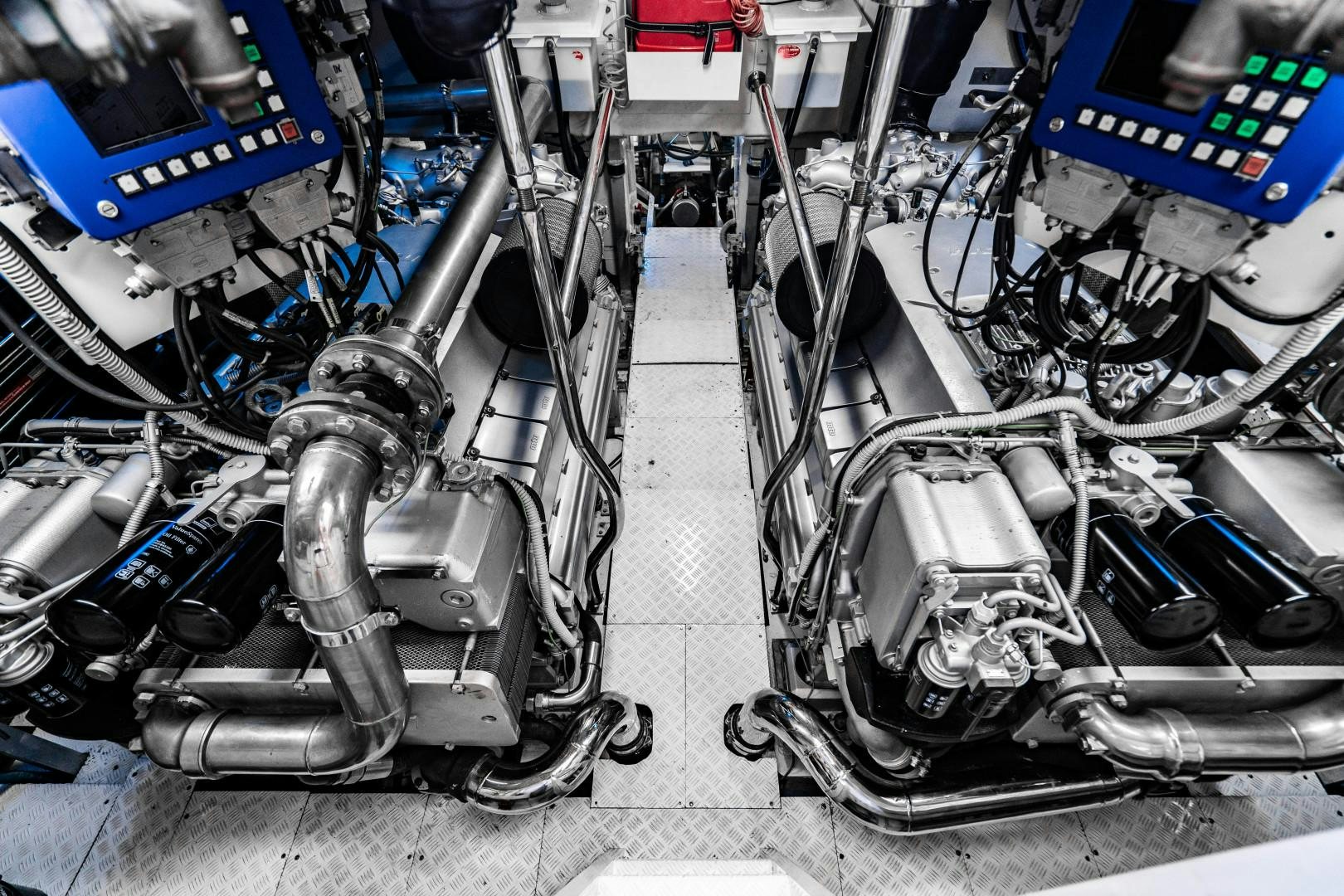 a machine with wires aboard IV GIOCARE Yacht for Sale