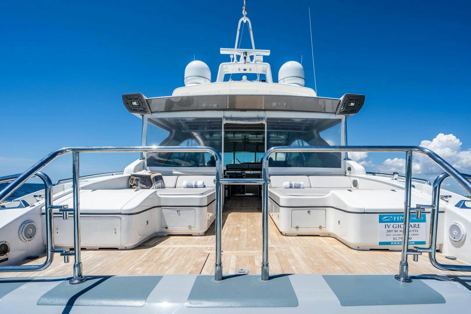 a boat on a boat aboard IV GIOCARE Yacht for Sale