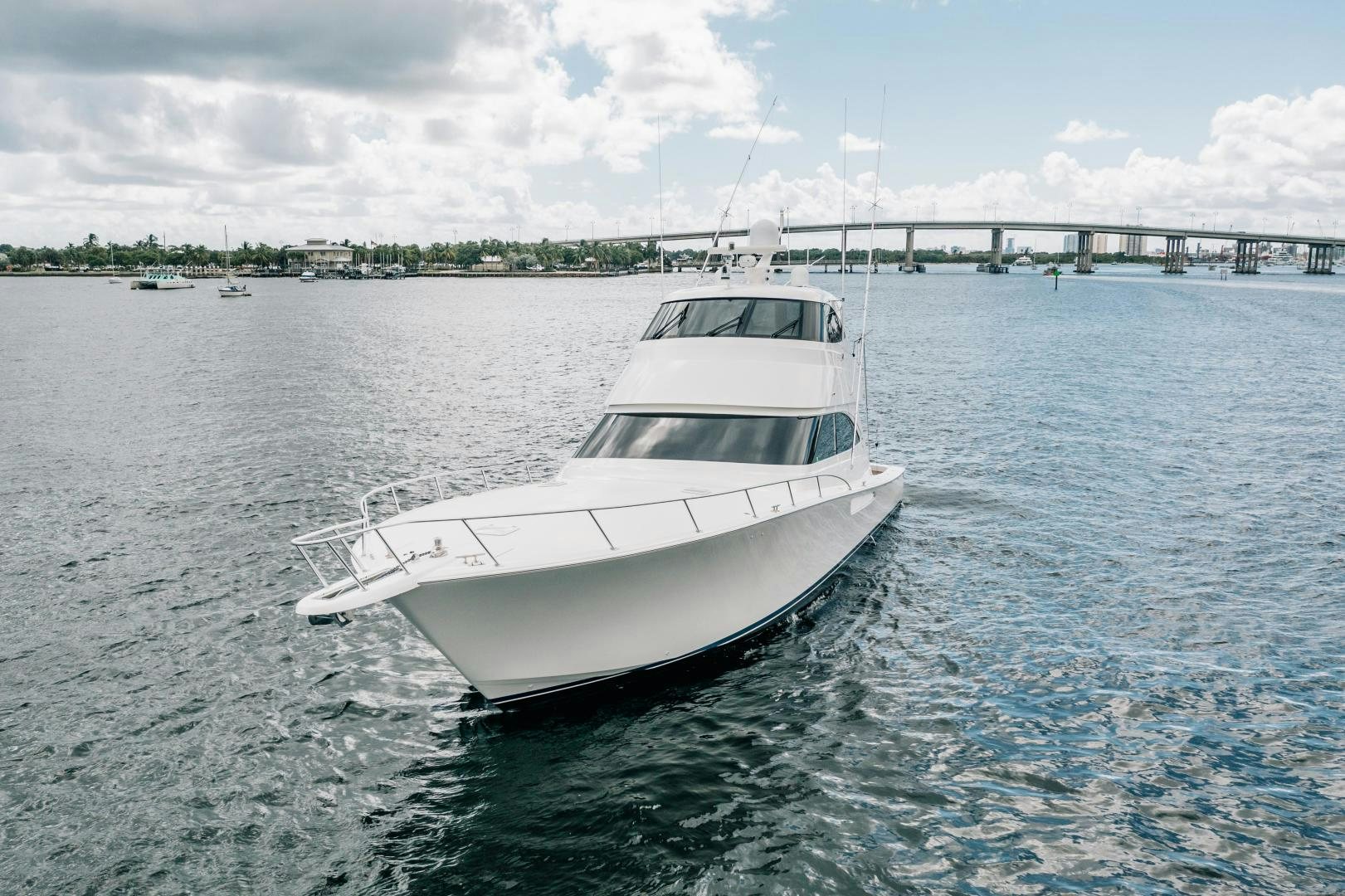 a white boat in the water aboard SUNSHINE Yacht for Sale