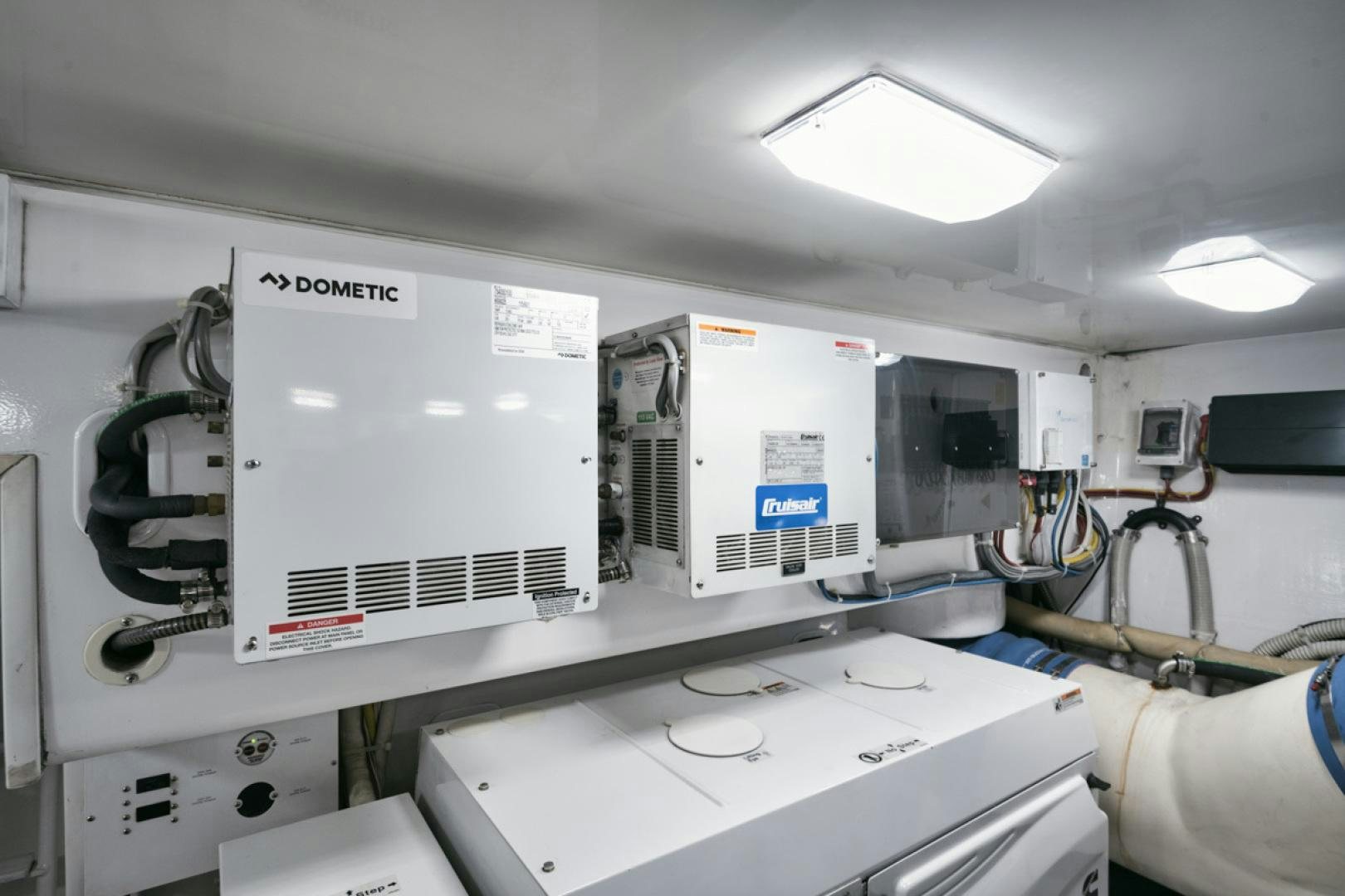 a white board with a screen aboard SUNSHINE Yacht for Sale