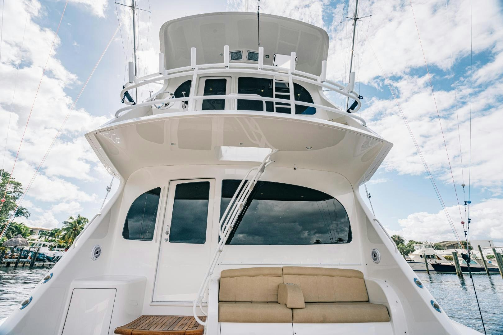 a white boat on water aboard SUNSHINE Yacht for Sale