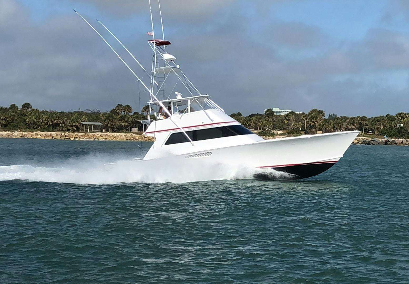 a boat on the water aboard RED WITCH Yacht for Sale