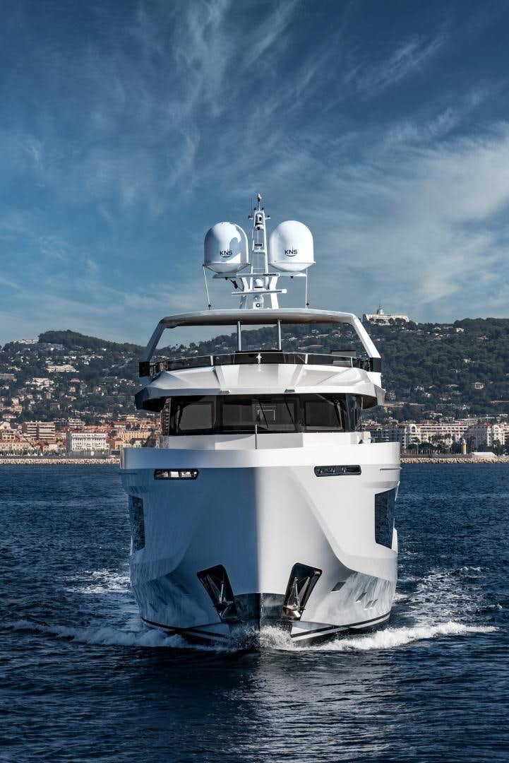 a boat on the water aboard NUMARINE 37XP Yacht for Sale