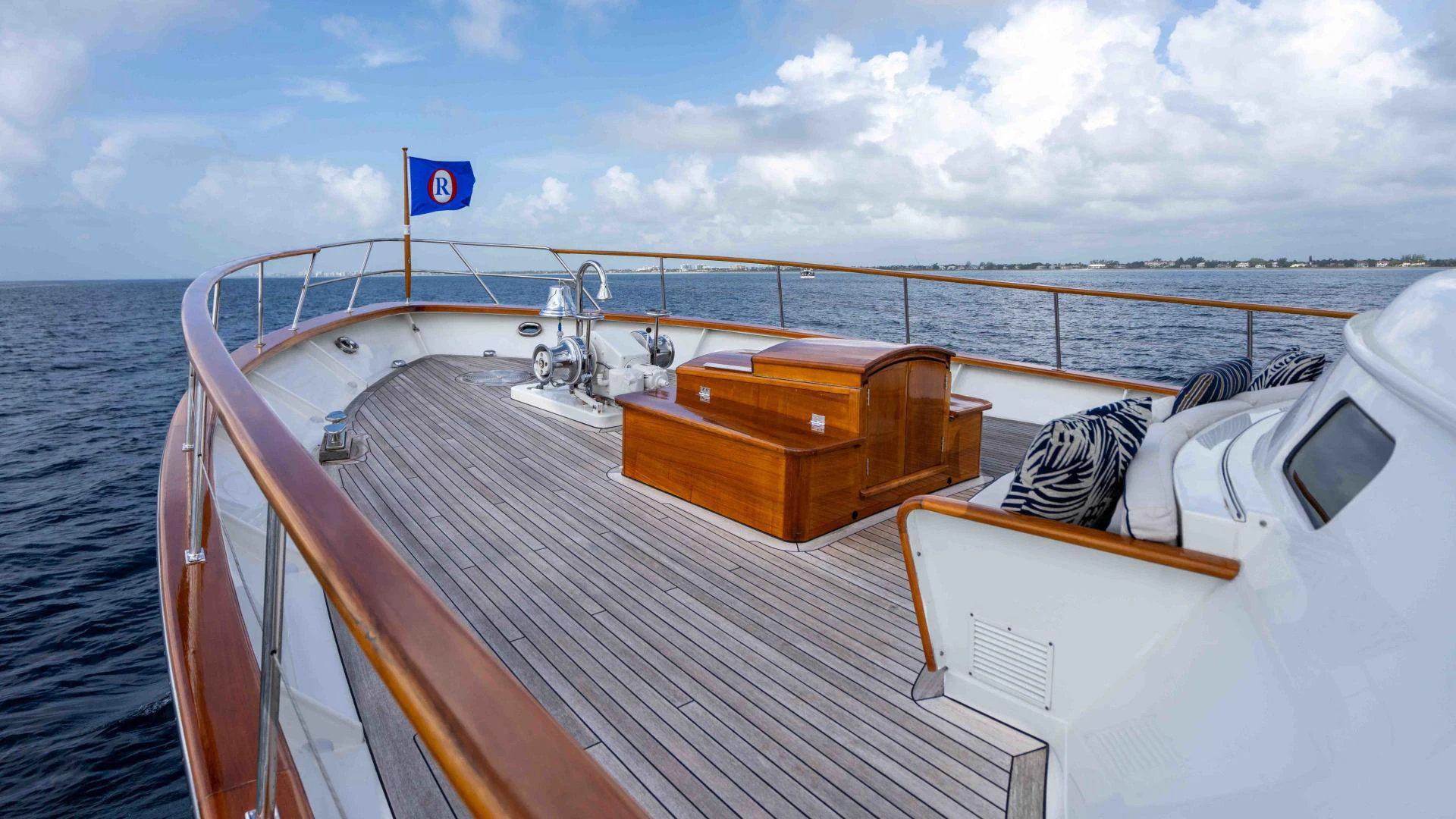 a boat on the water aboard NEREUS Yacht for Sale