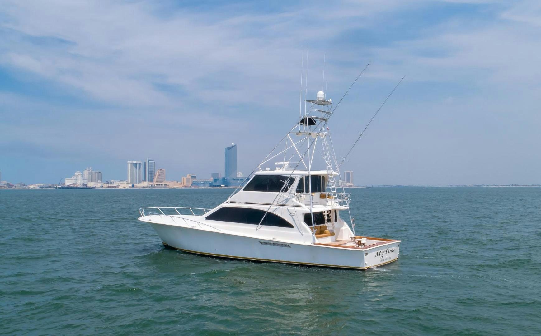 a boat in the water aboard My Time Yacht for Sale