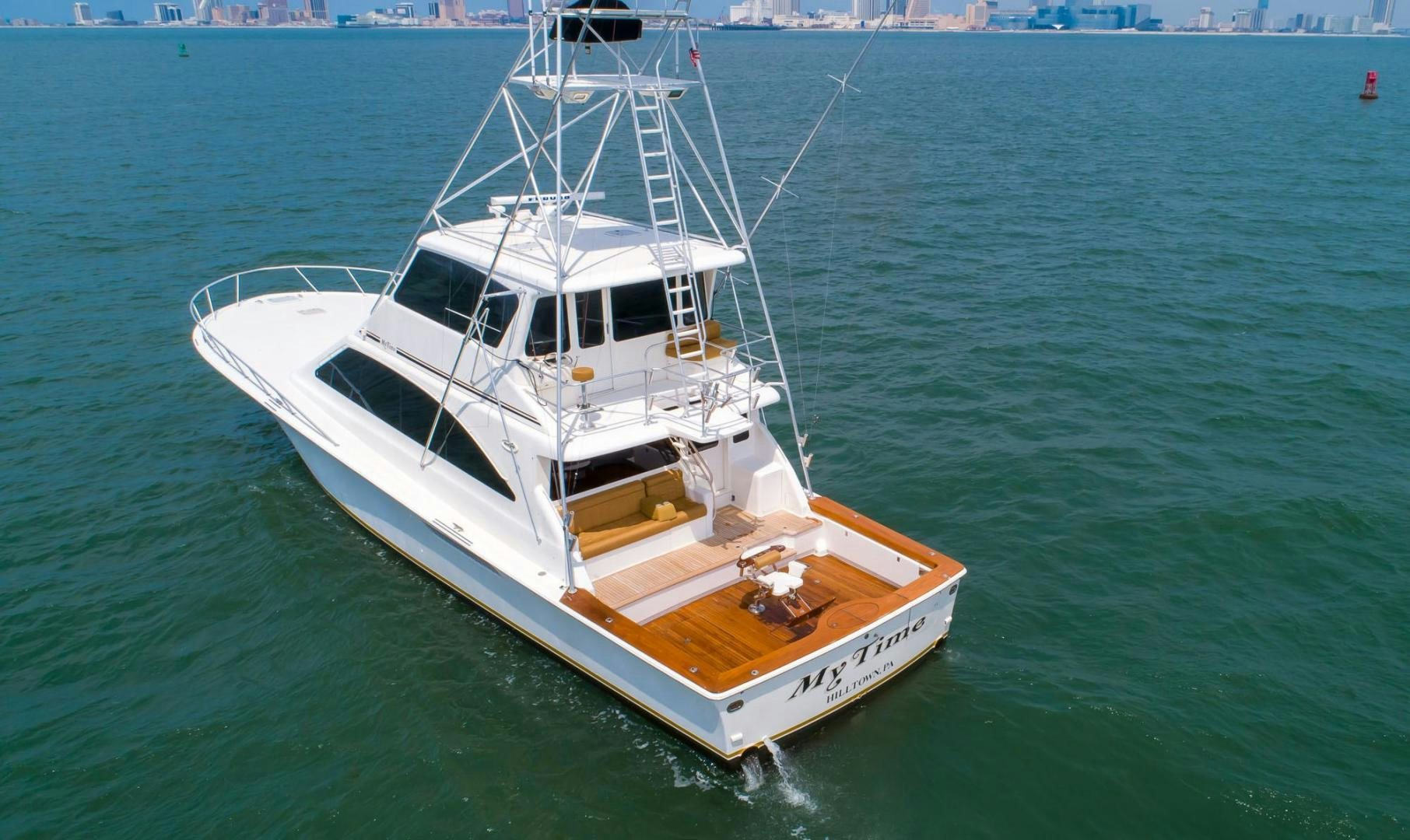 a boat in the water aboard My Time Yacht for Sale