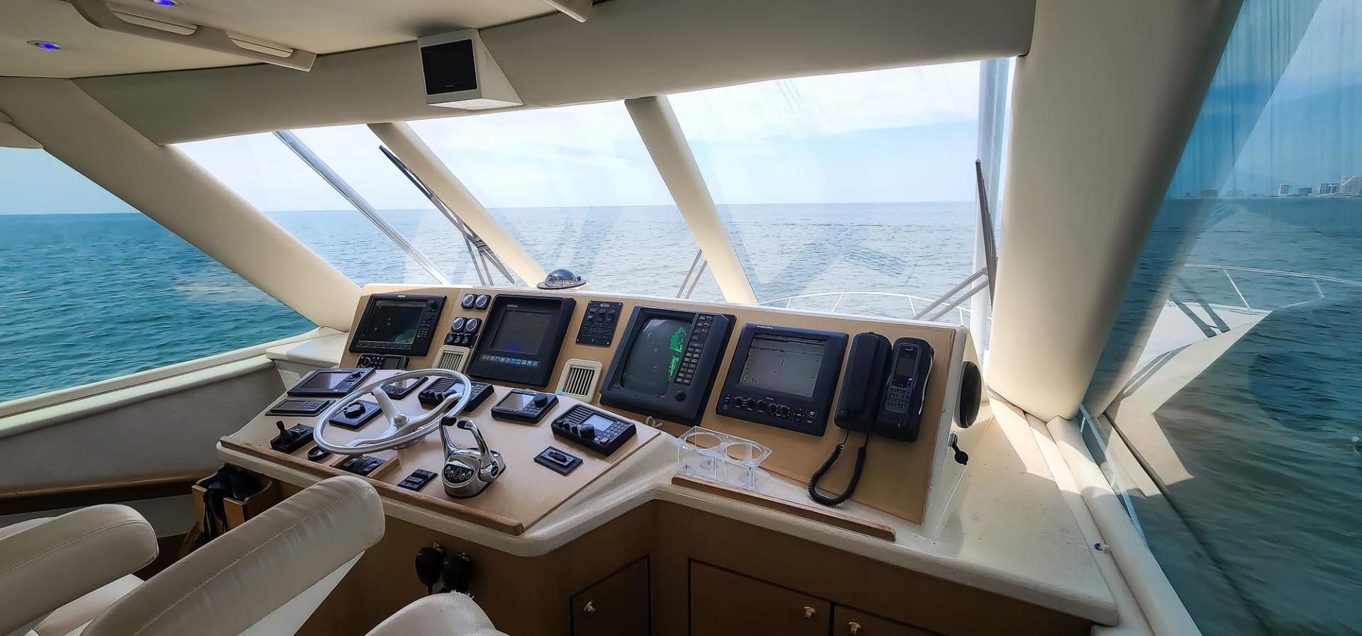 a group of computers on a boat aboard My Time Yacht for Sale