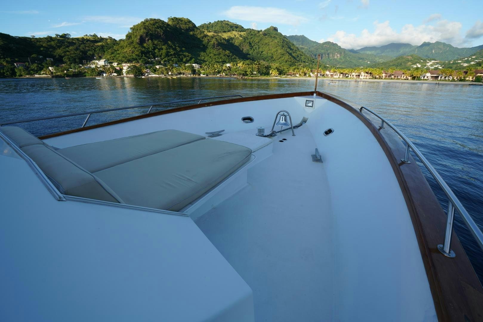 a boat on the water aboard GOLDEN RULE Yacht for Sale
