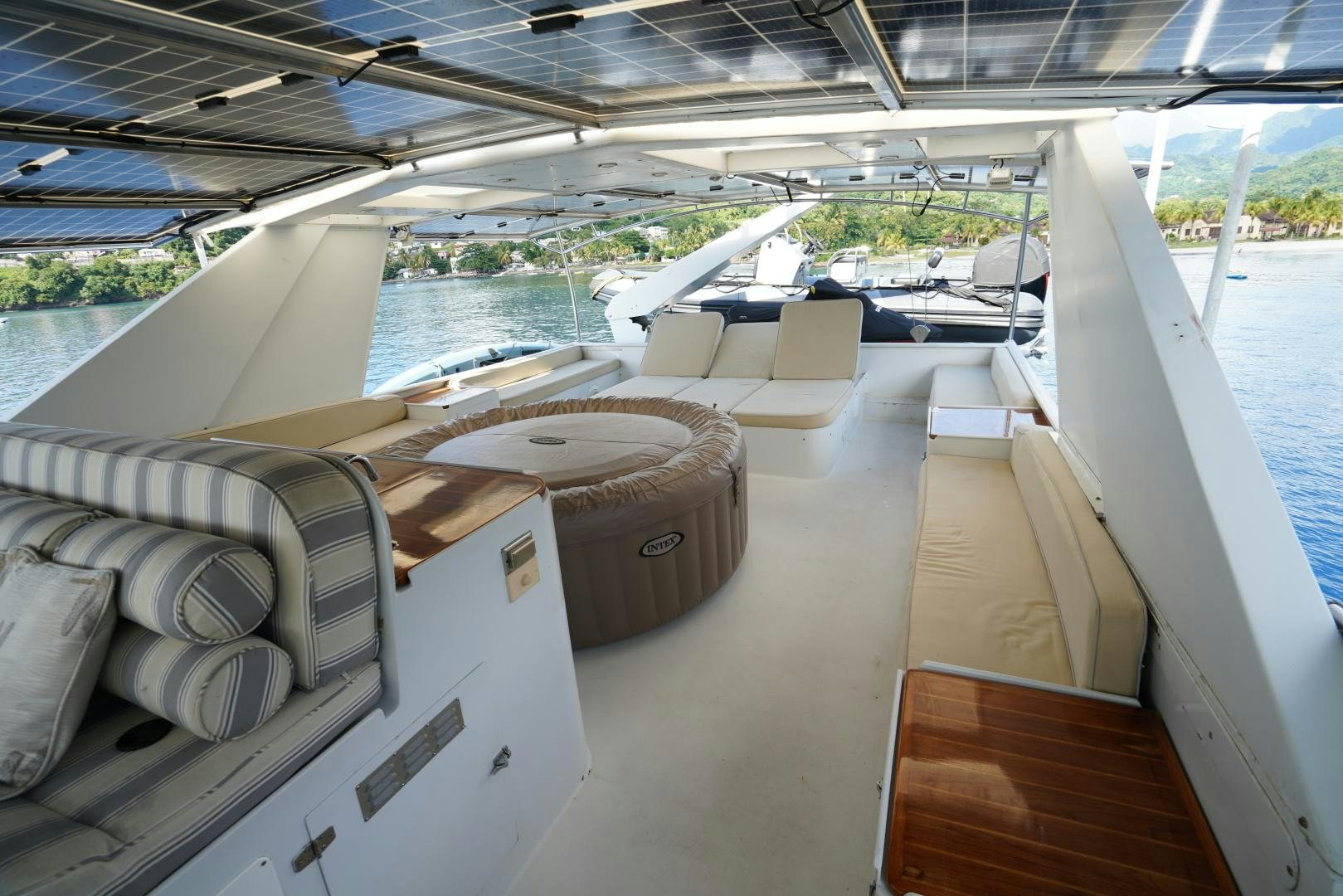 a boat on the water aboard GOLDEN RULE Yacht for Sale