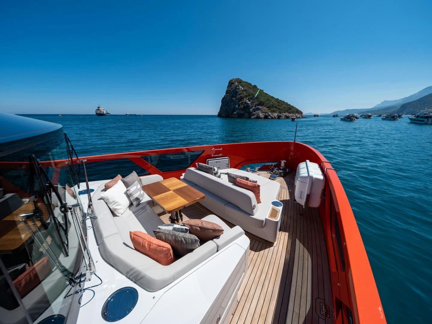 a boat on the water aboard EDGE   NB 201 Yacht for Sale