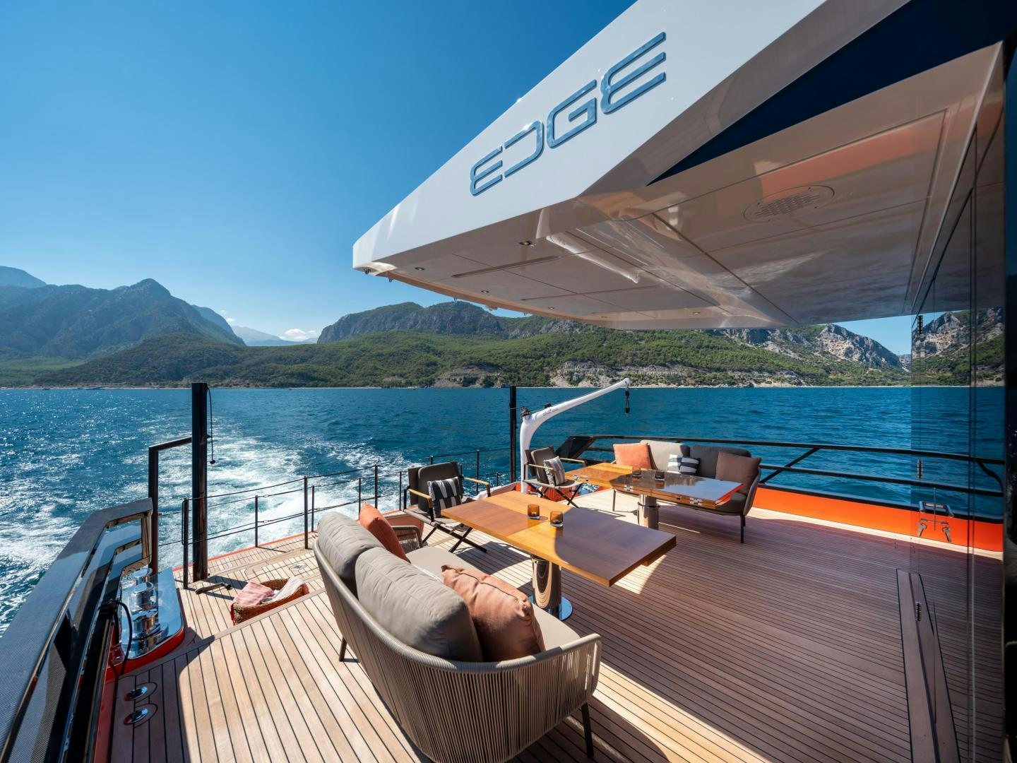 a boat on the water aboard EDGE   NB 201 Yacht for Sale