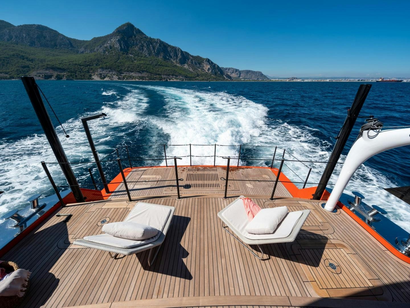 a boat on the water aboard EDGE   NB 201 Yacht for Sale