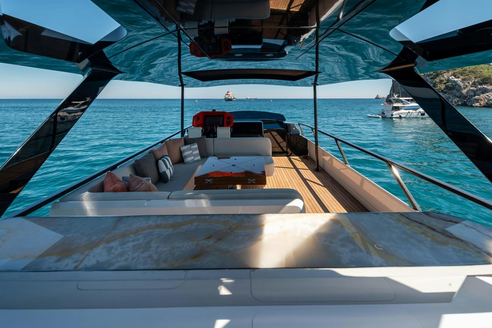 a boat on the water aboard EDGE   NB 201 Yacht for Sale