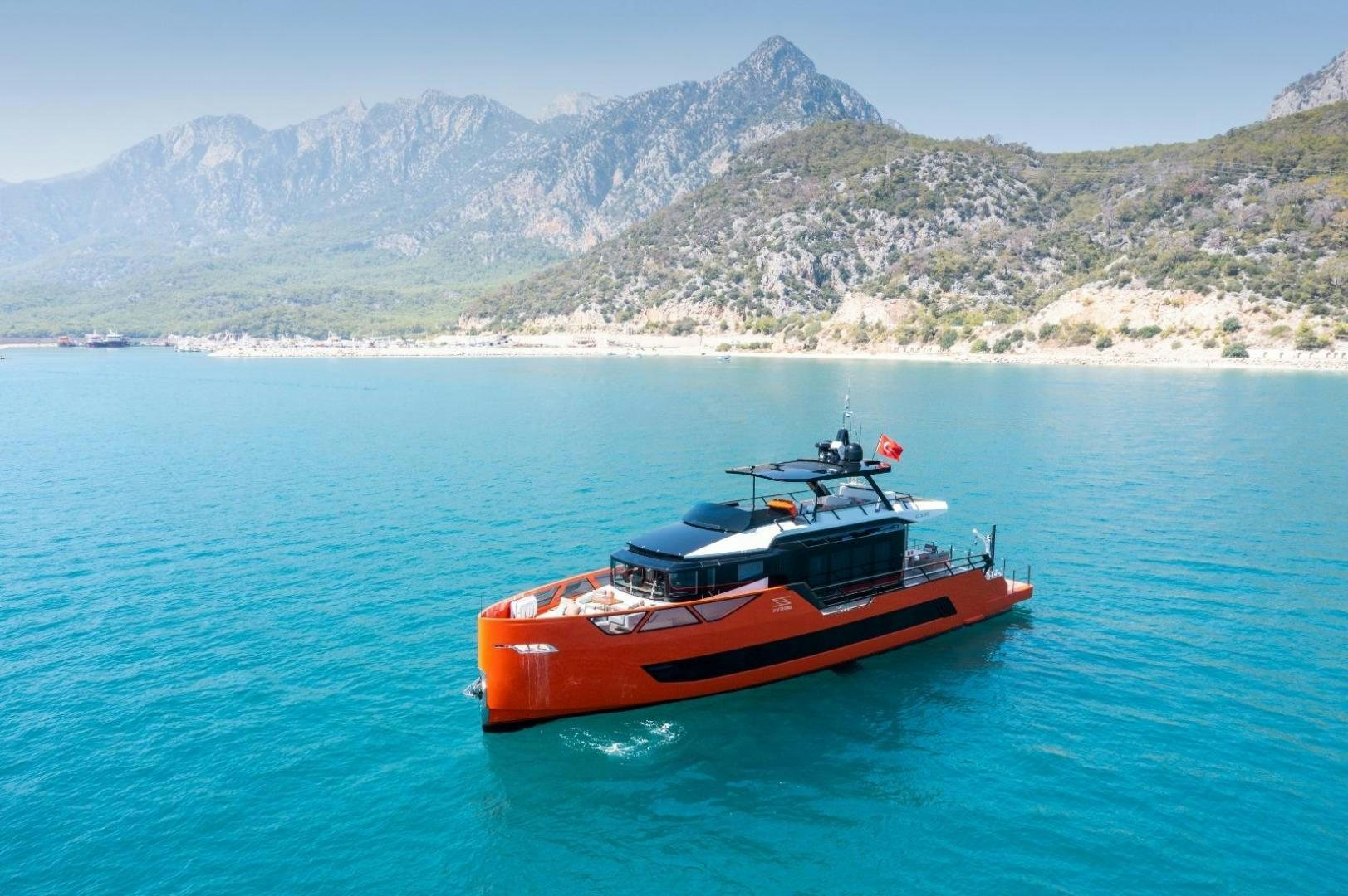 a boat in the water aboard EDGE   NB 201 Yacht for Sale