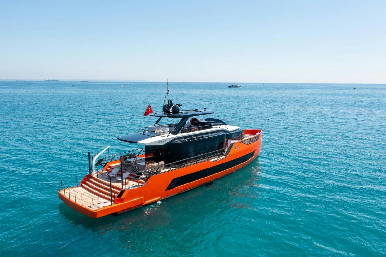 a boat in the water aboard EDGE   NB 201 Yacht for Sale