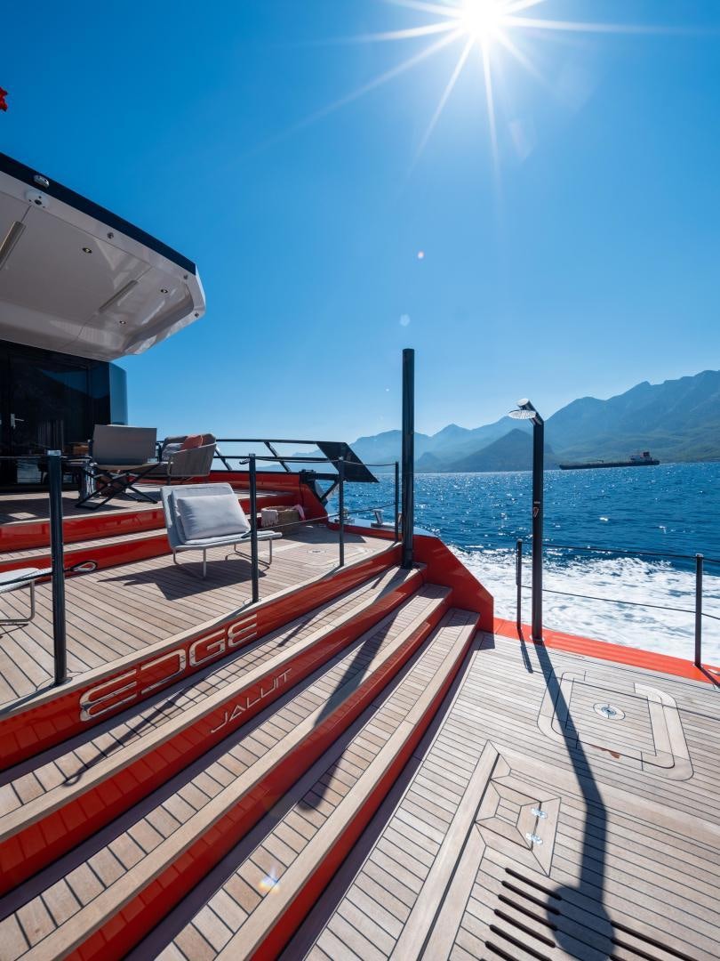 a boat on the water aboard EDGE   NB 201 Yacht for Sale