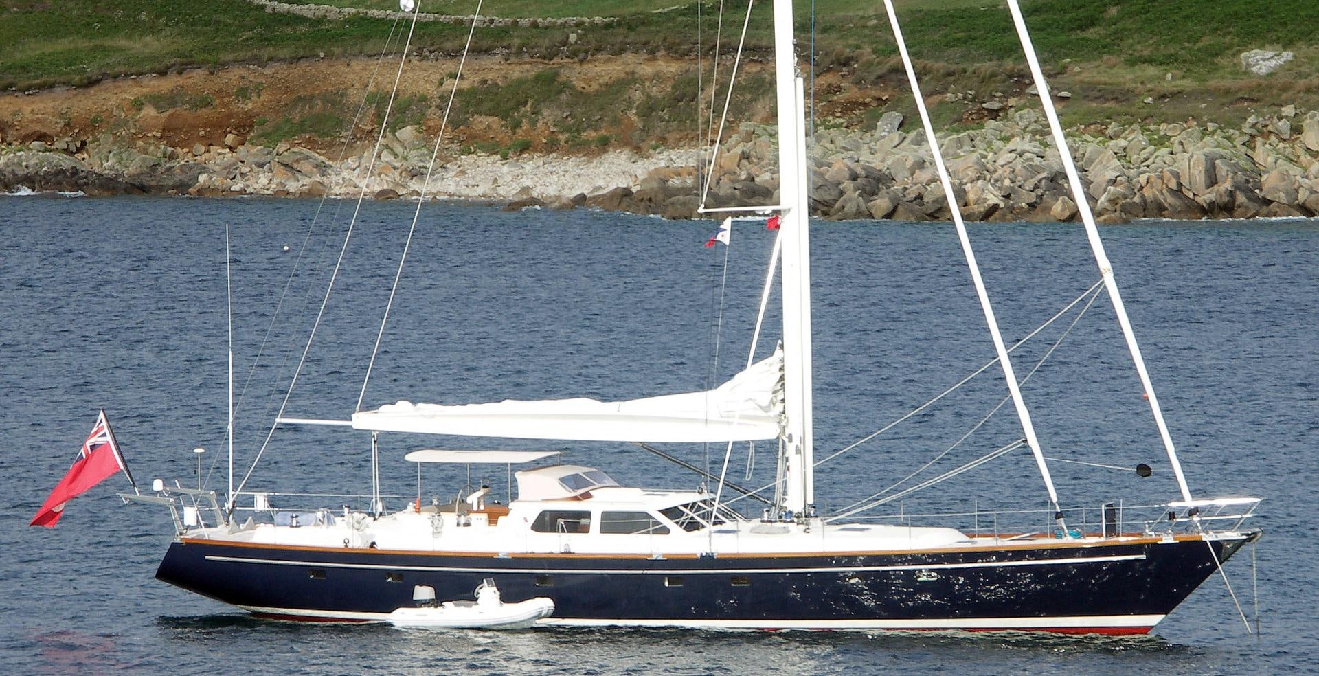 a boat on the water aboard ADJUTOR Yacht for Sale
