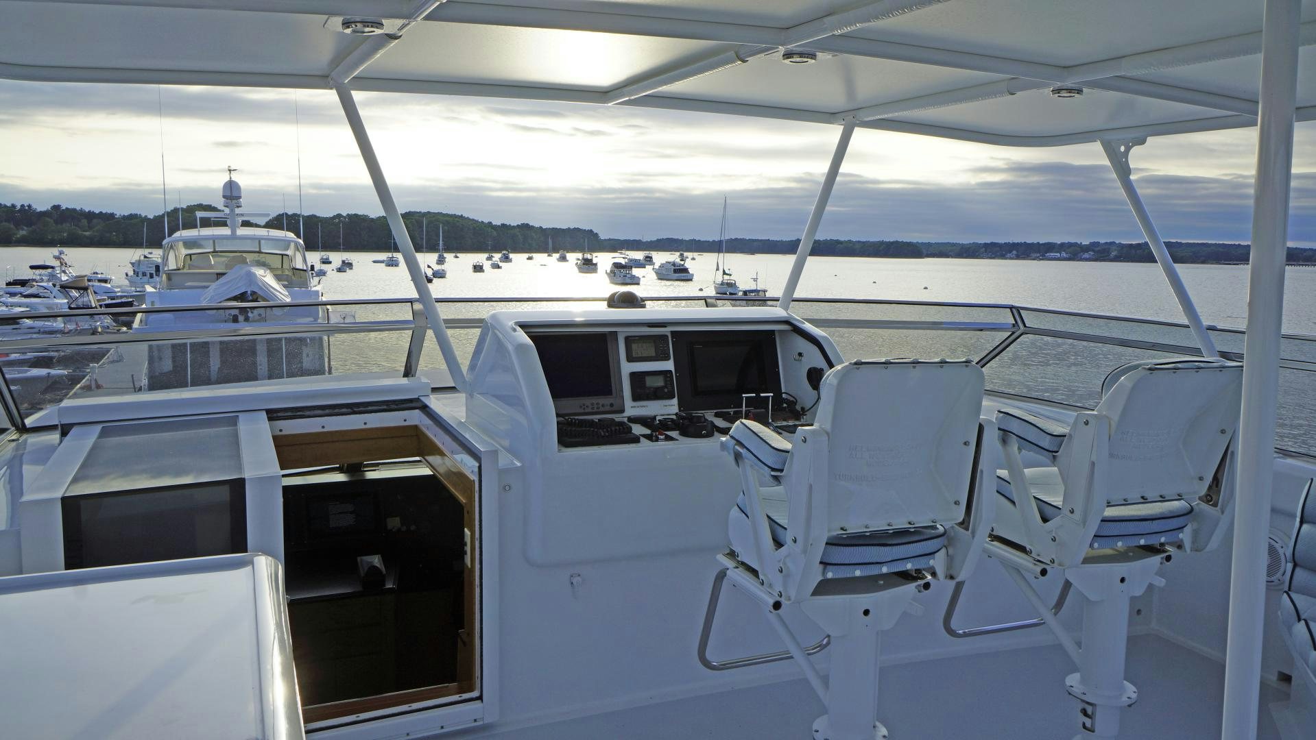 a boat on the water aboard LAID BACK Yacht for Sale