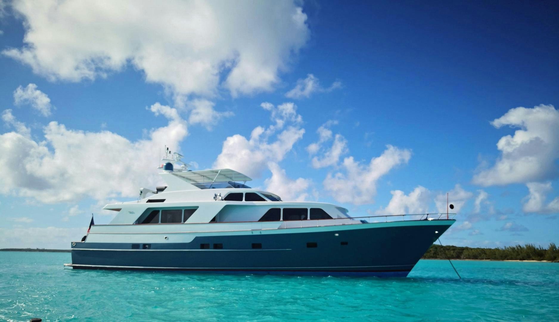 a boat in the water aboard LAID BACK Yacht for Sale