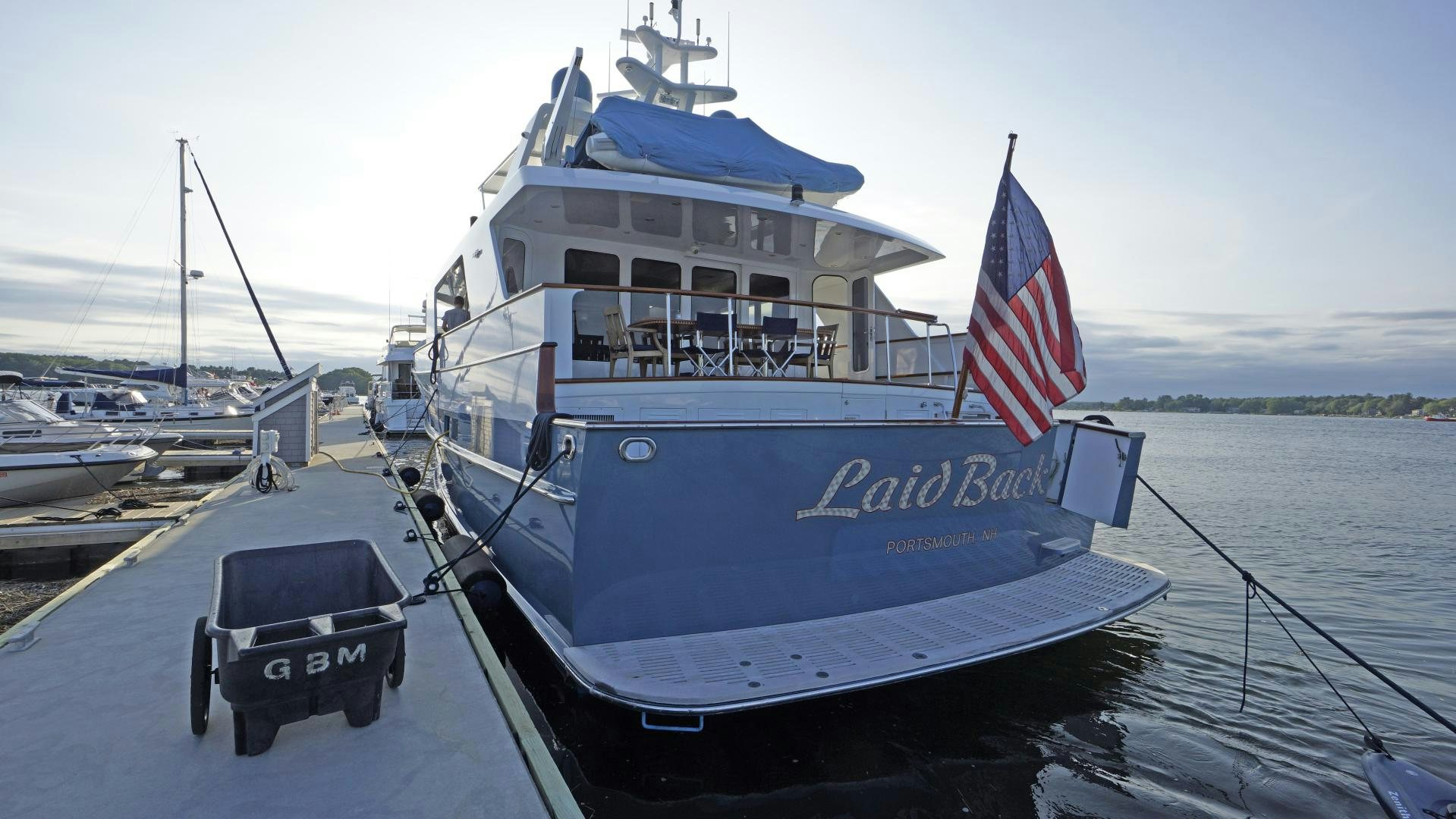 a boat on the water aboard LAID BACK Yacht for Sale