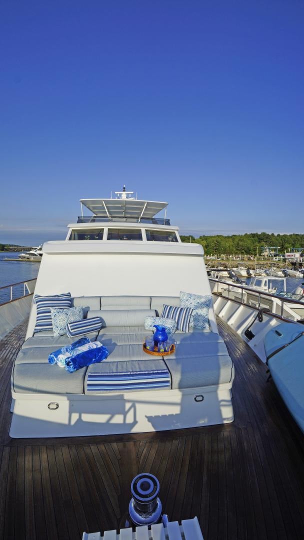 a boat on the water aboard LAID BACK Yacht for Sale