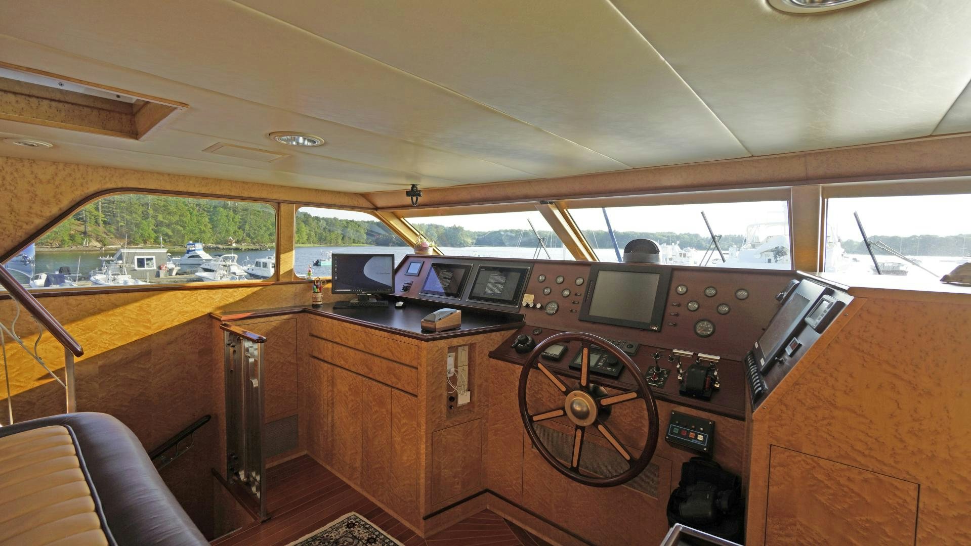 inside of a car aboard LAID BACK Yacht for Sale