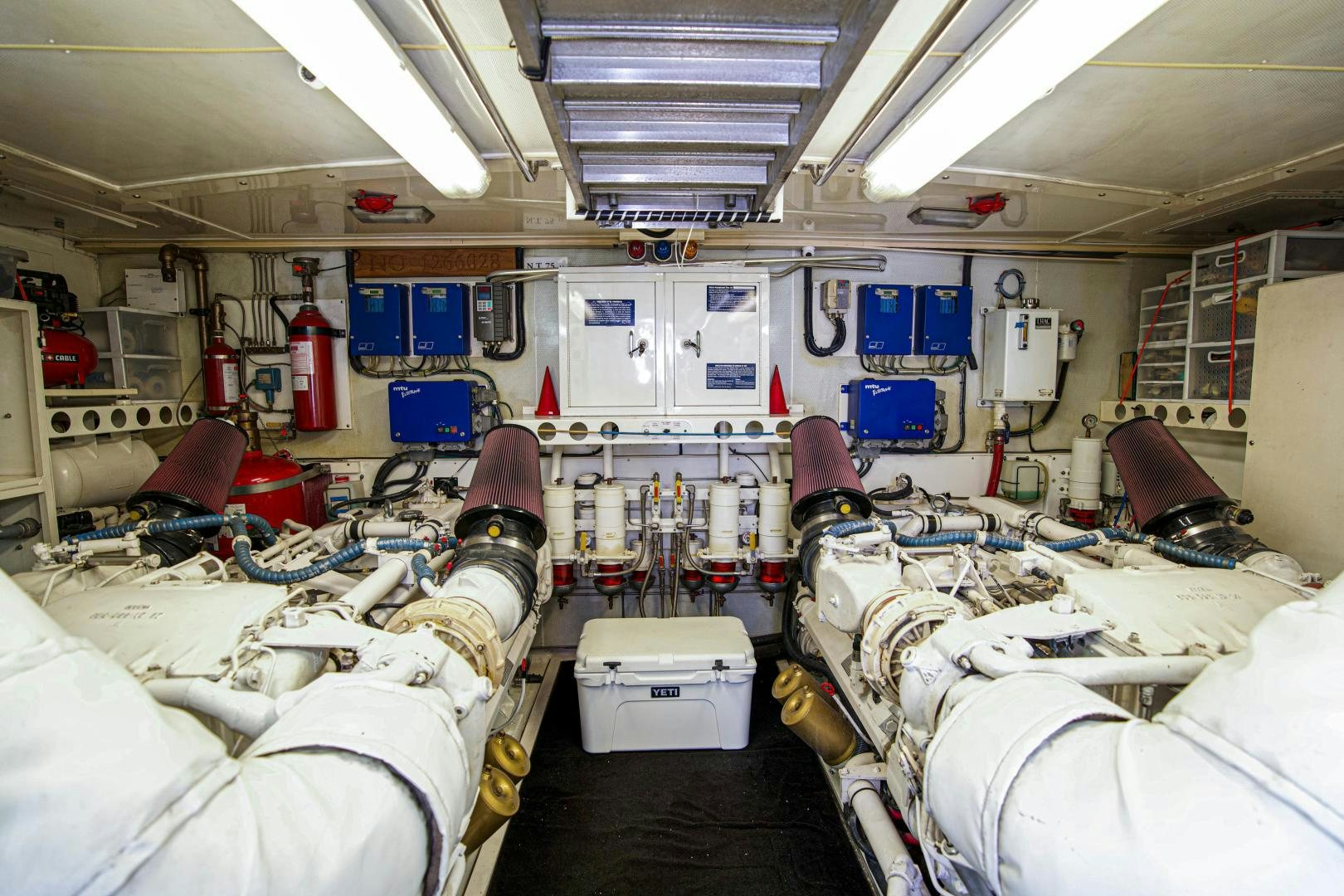 a room with medical equipment aboard new horizon Yacht for Sale