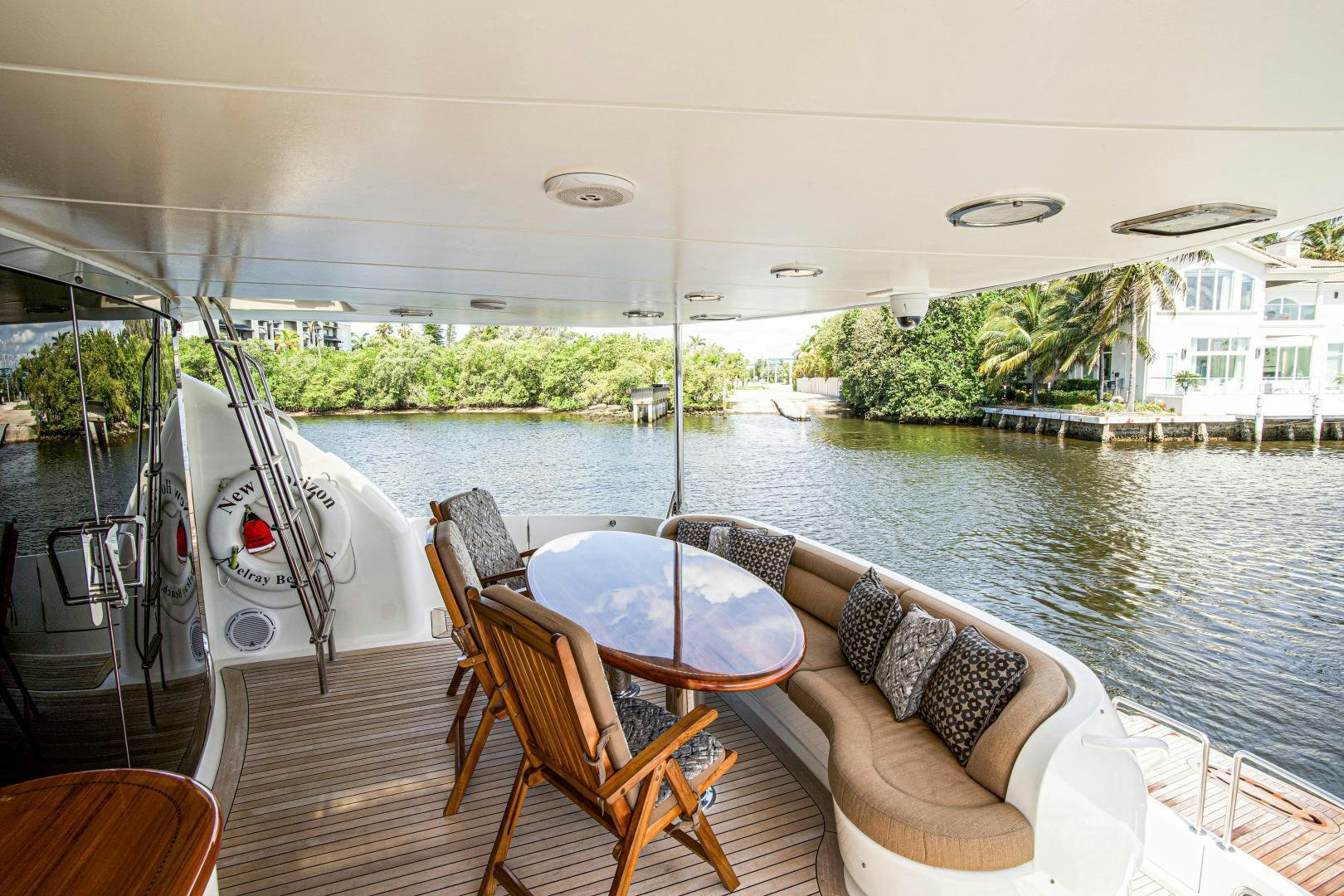 a boat on the water aboard new horizon Yacht for Sale