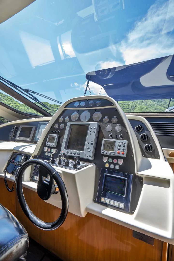 a cockpit of a plane aboard DENISE Yacht for Sale