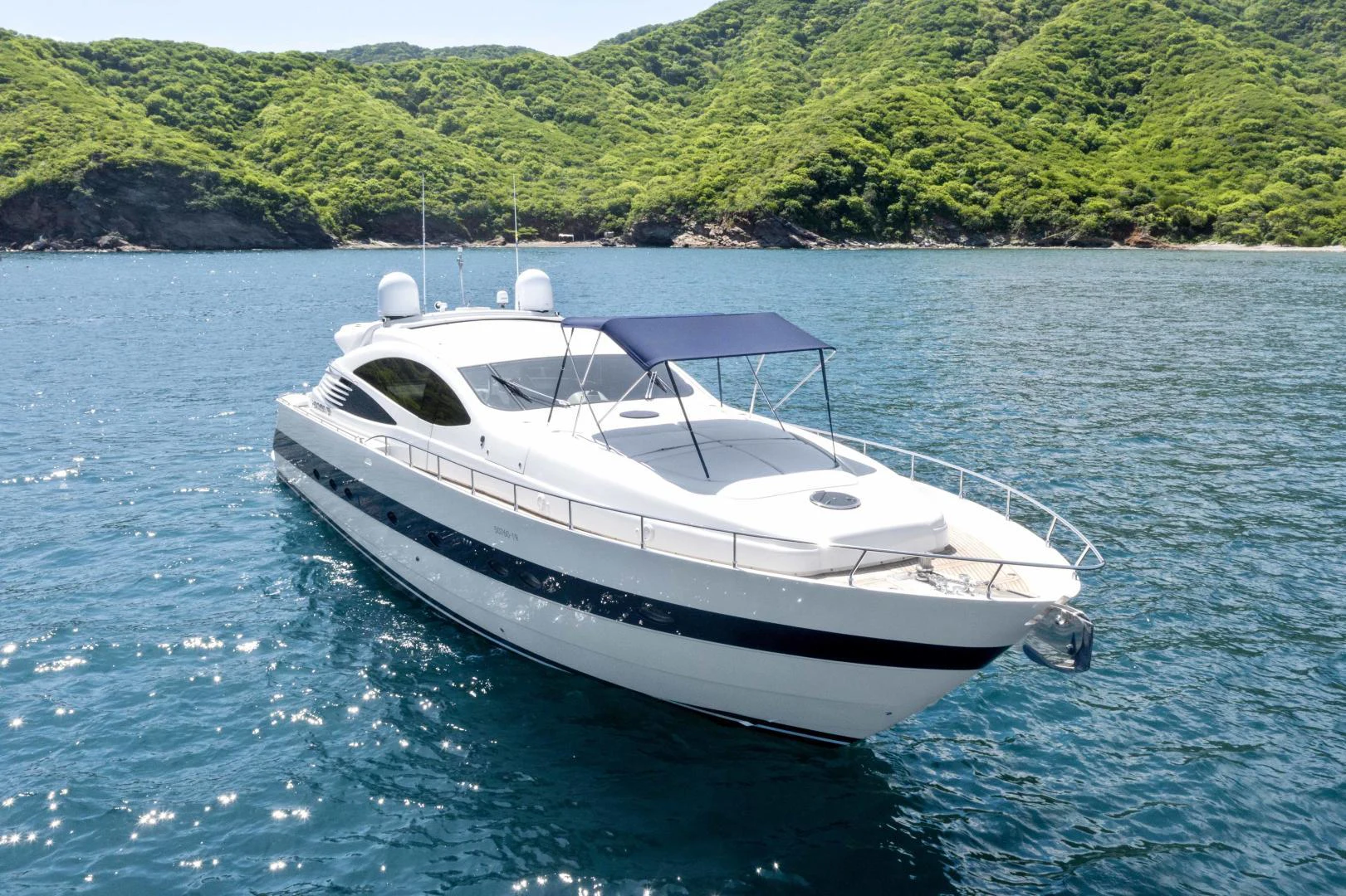 a white yacht in the water aboard DENISE Yacht for Sale