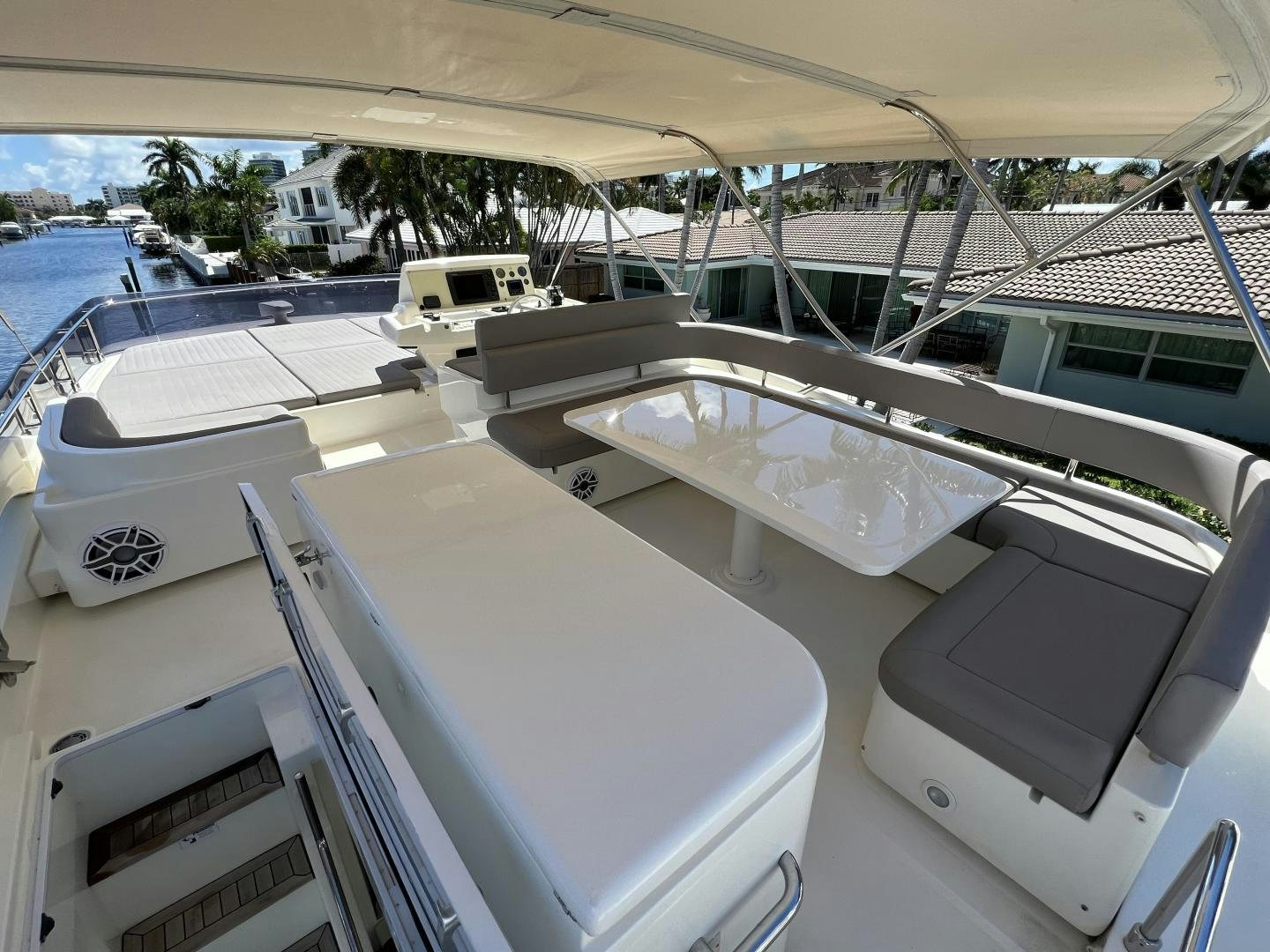a group of boats on a body of water aboard FERRETTI  Yacht for Sale