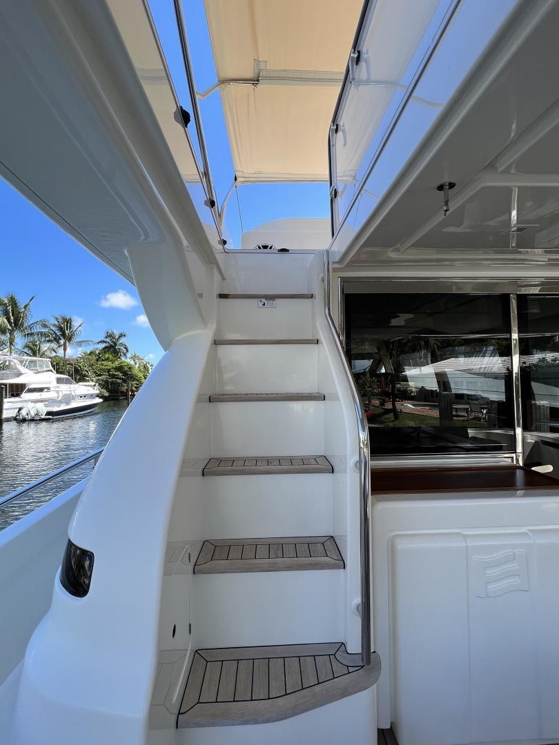 a boat on the water aboard FERRETTI  Yacht for Sale