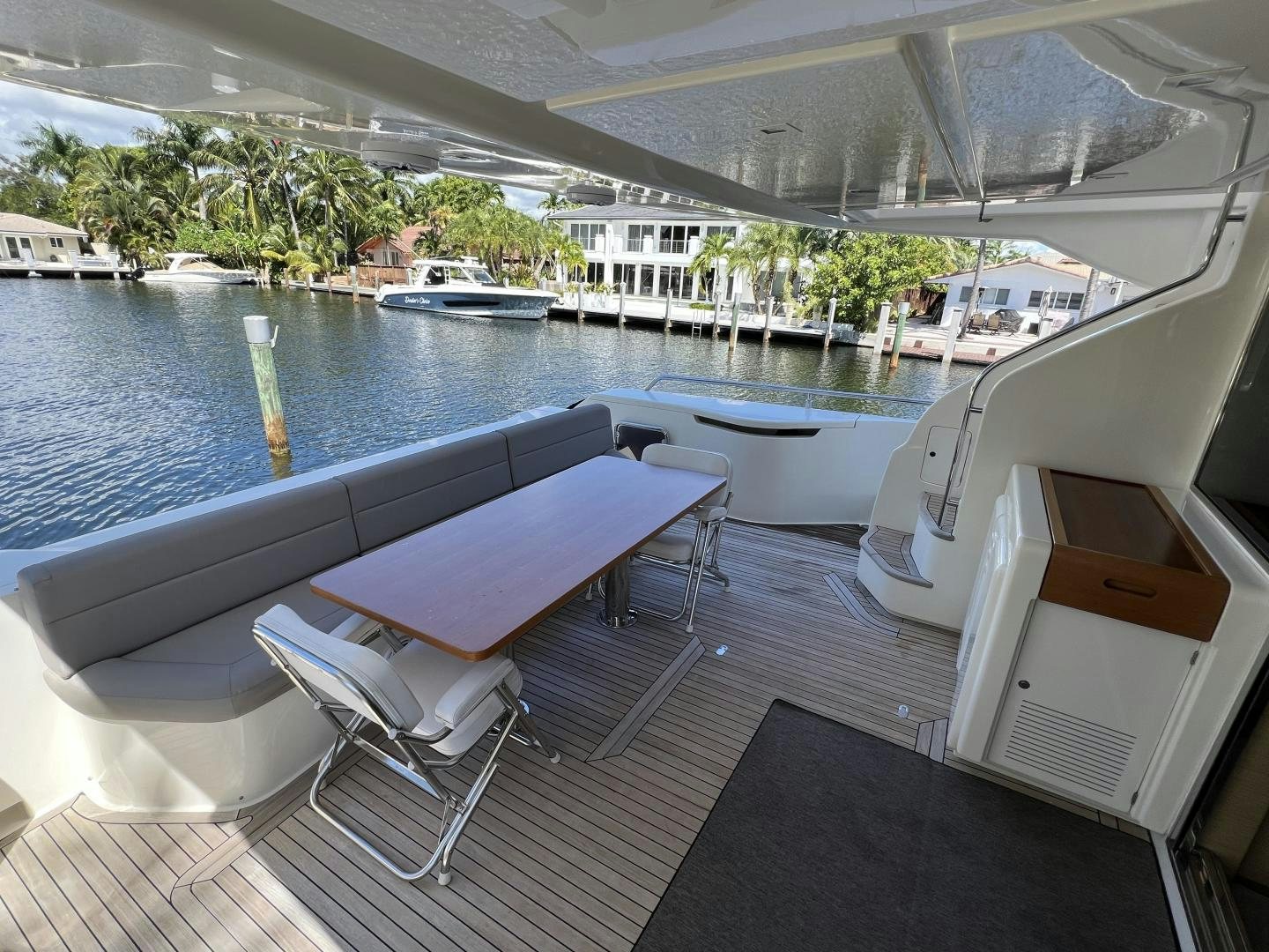 a boat on the water aboard FERRETTI  Yacht for Sale