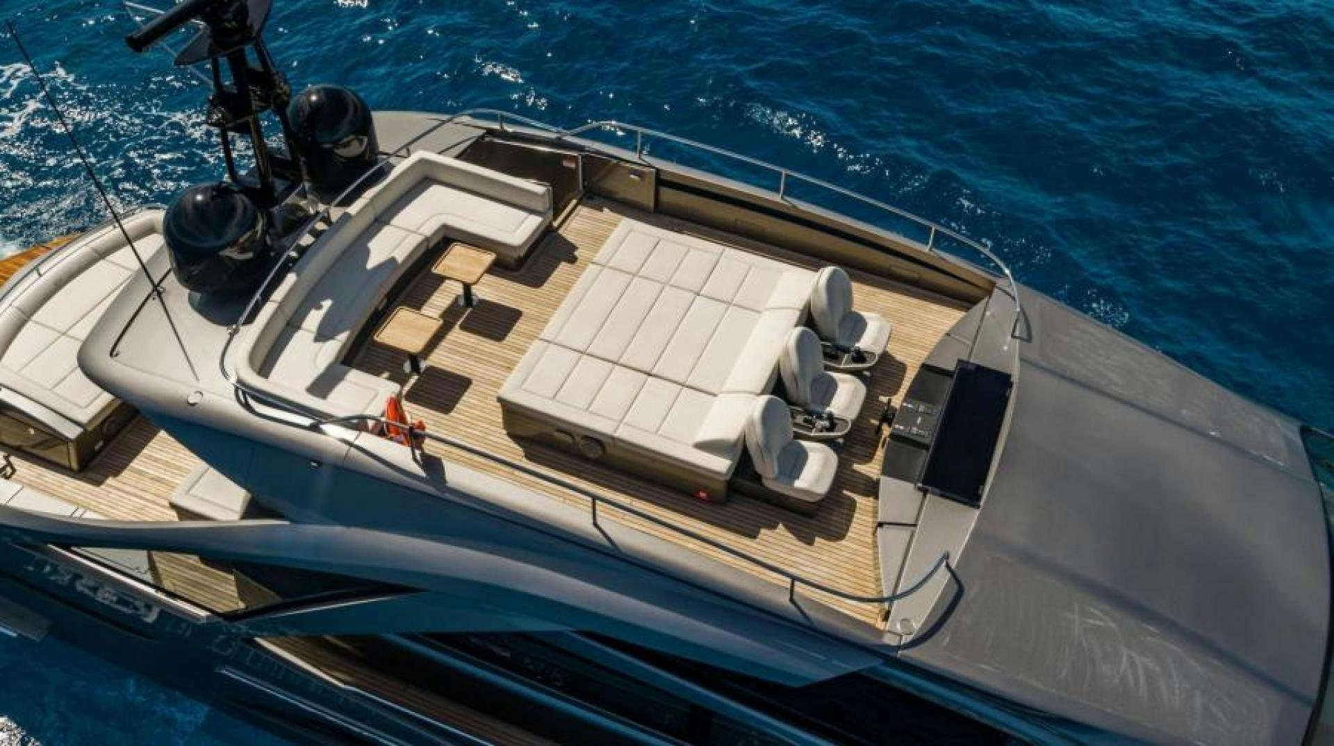 a space ship on the water aboard MARCHELLY Yacht for Sale