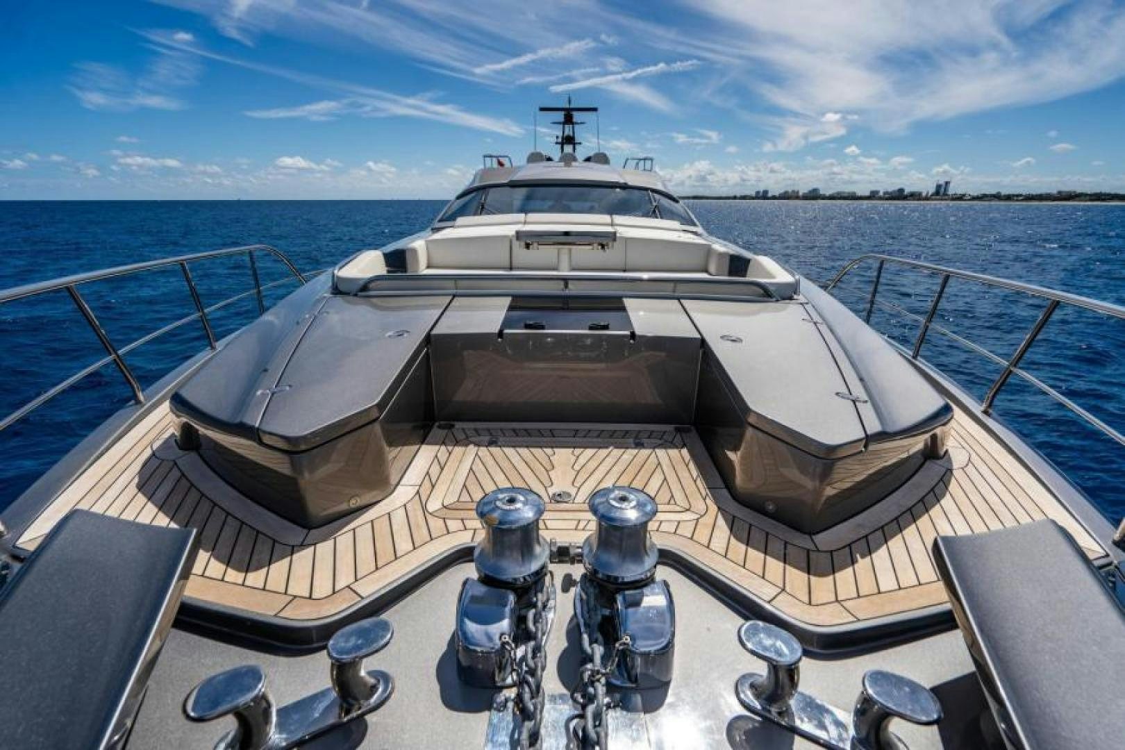 a boat on a deck aboard MARCHELLY Yacht for Sale