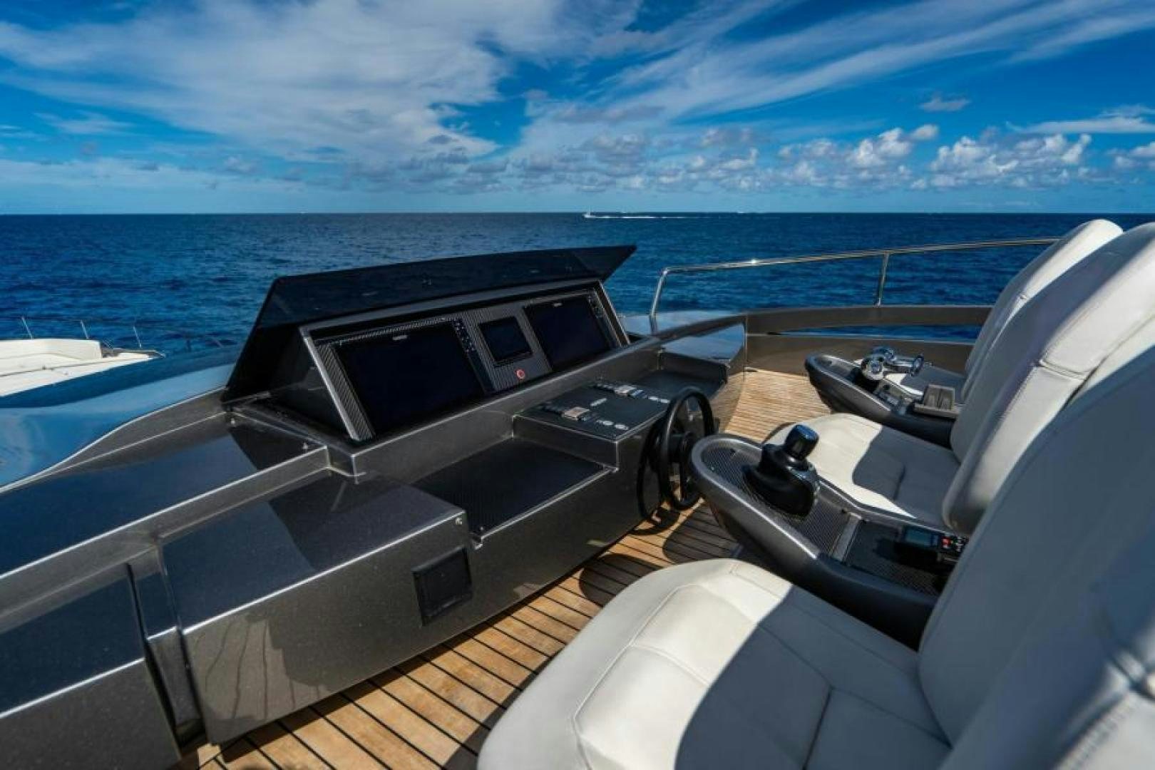 the deck of a boat aboard MARCHELLY Yacht for Sale