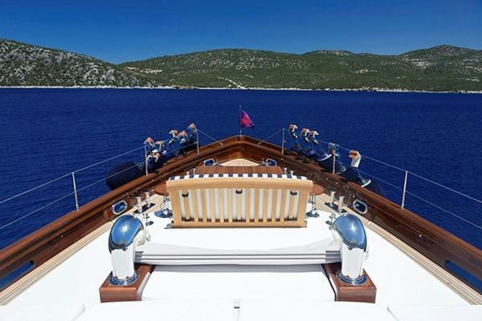 a boat on the water aboard DARWIN Yacht for Sale