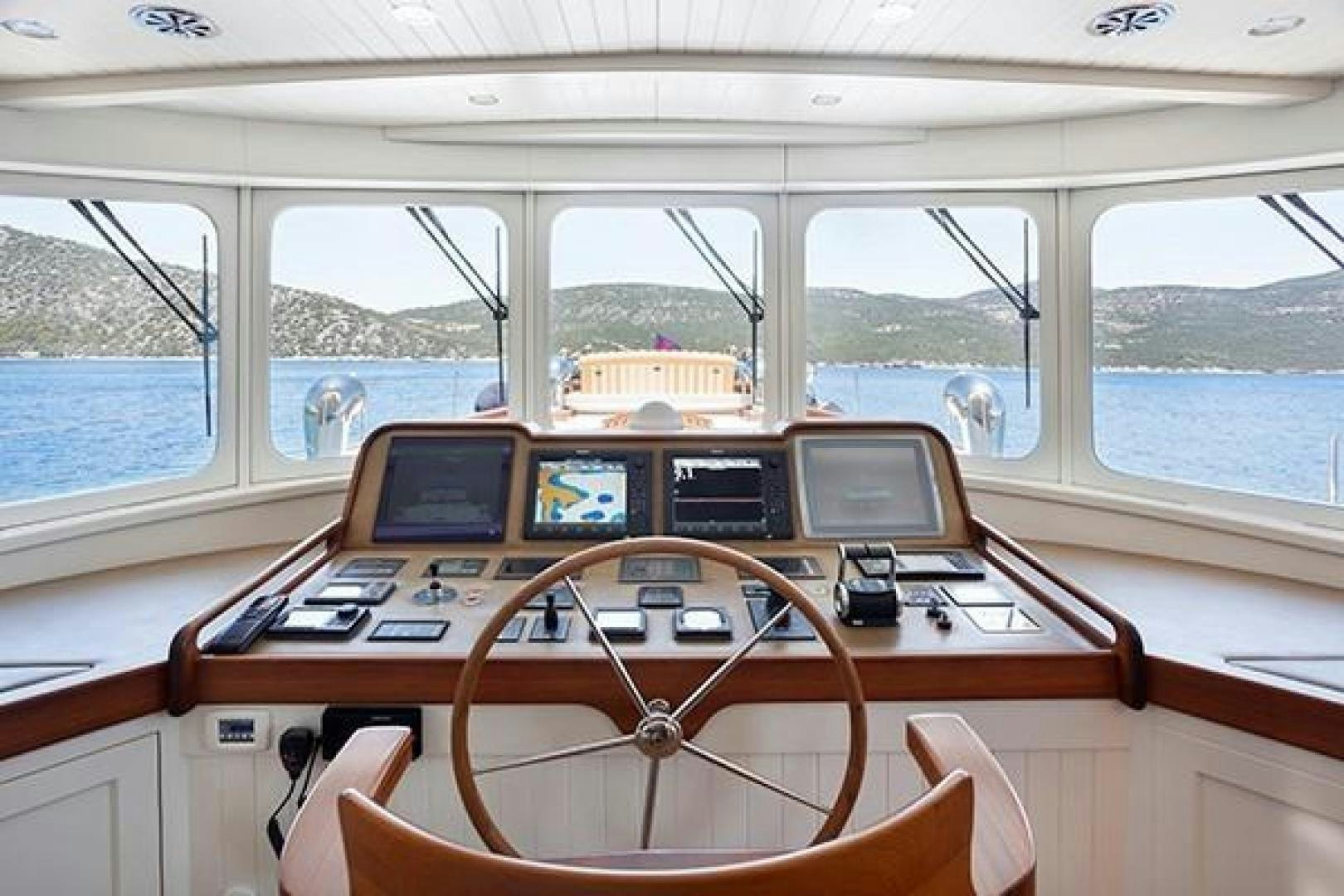 inside of a vehicle aboard DARWIN Yacht for Sale