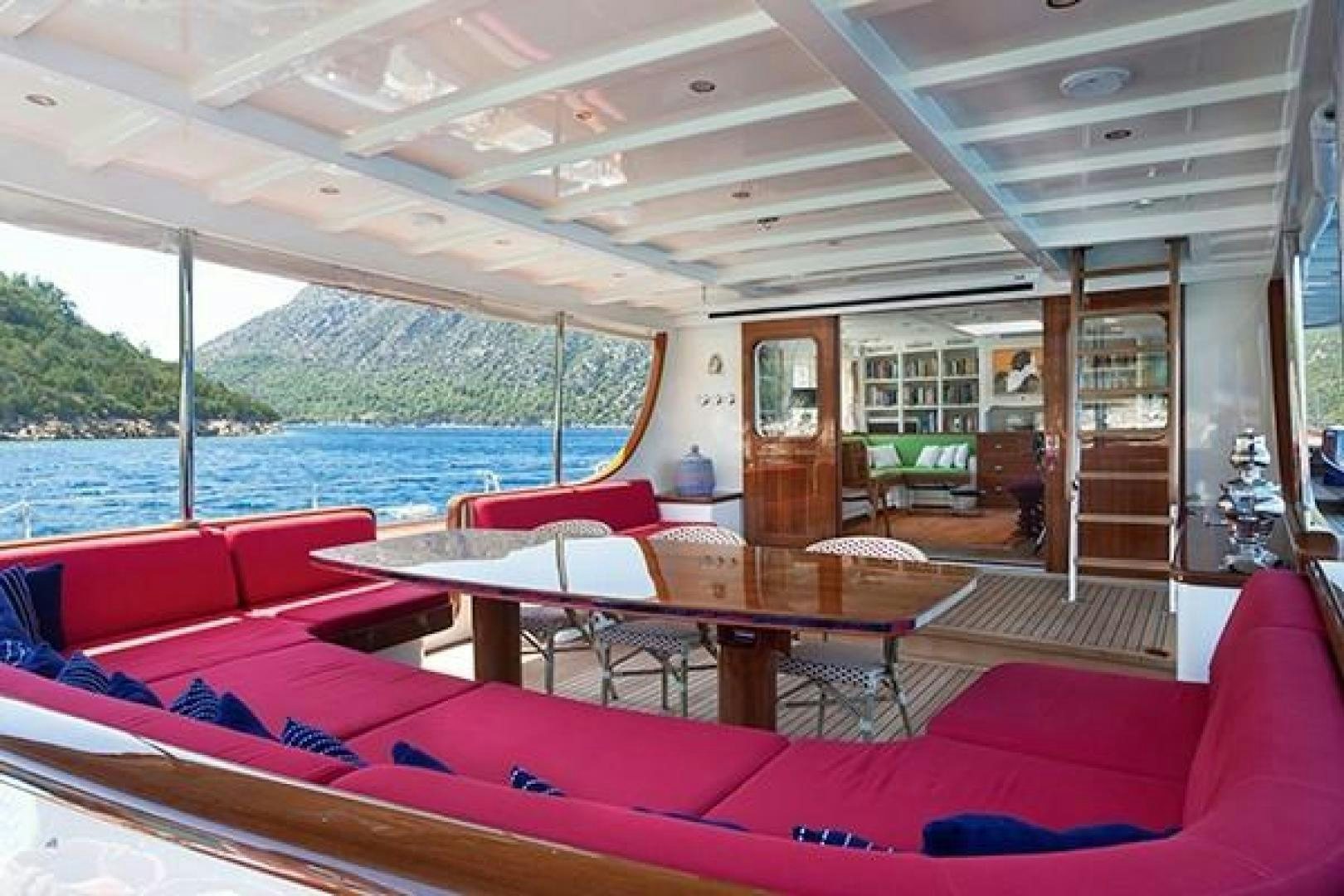 a boat on the water aboard DARWIN Yacht for Sale