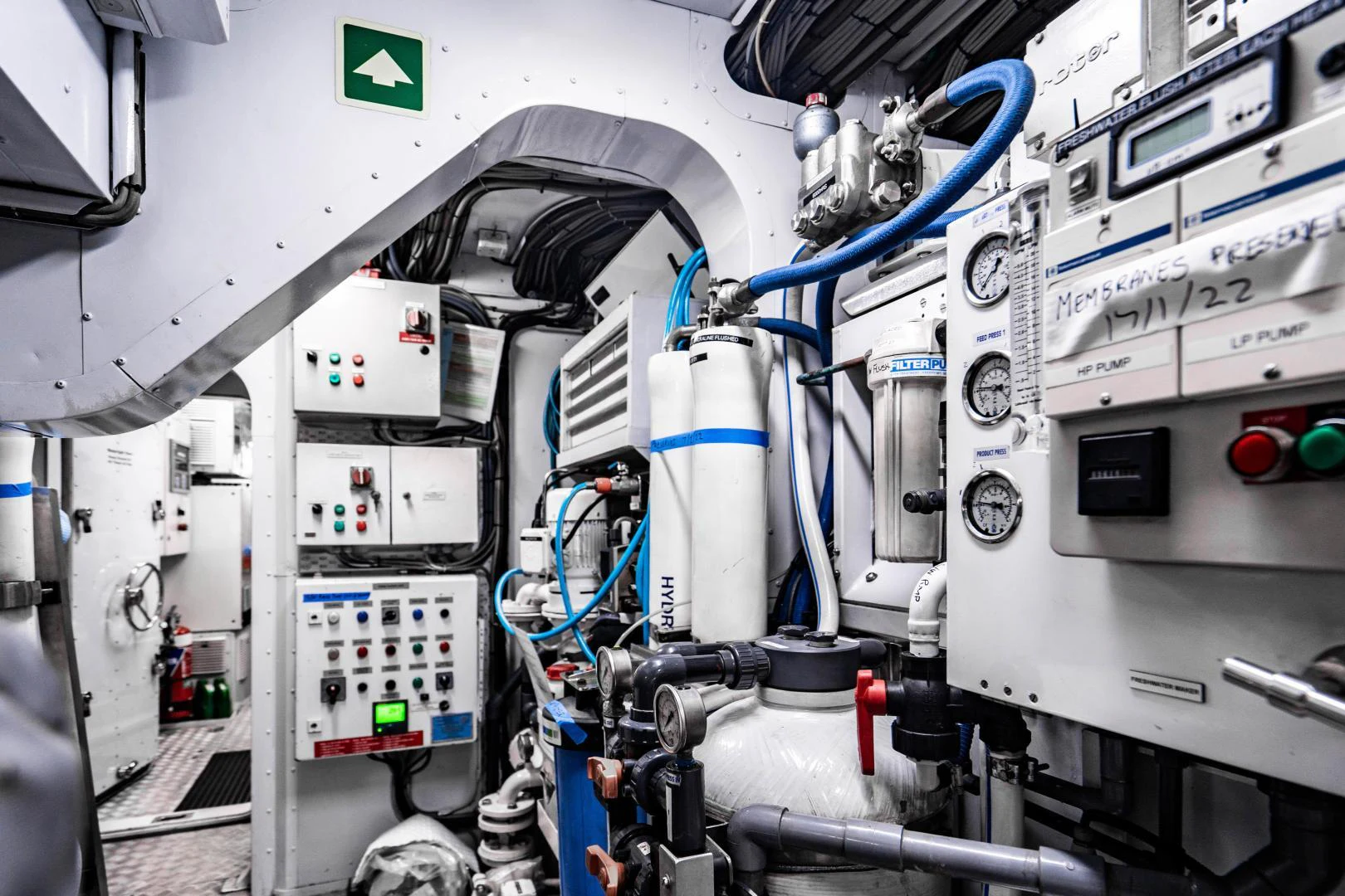 a close-up of a machine aboard MY SPIRIT Yacht for Sale